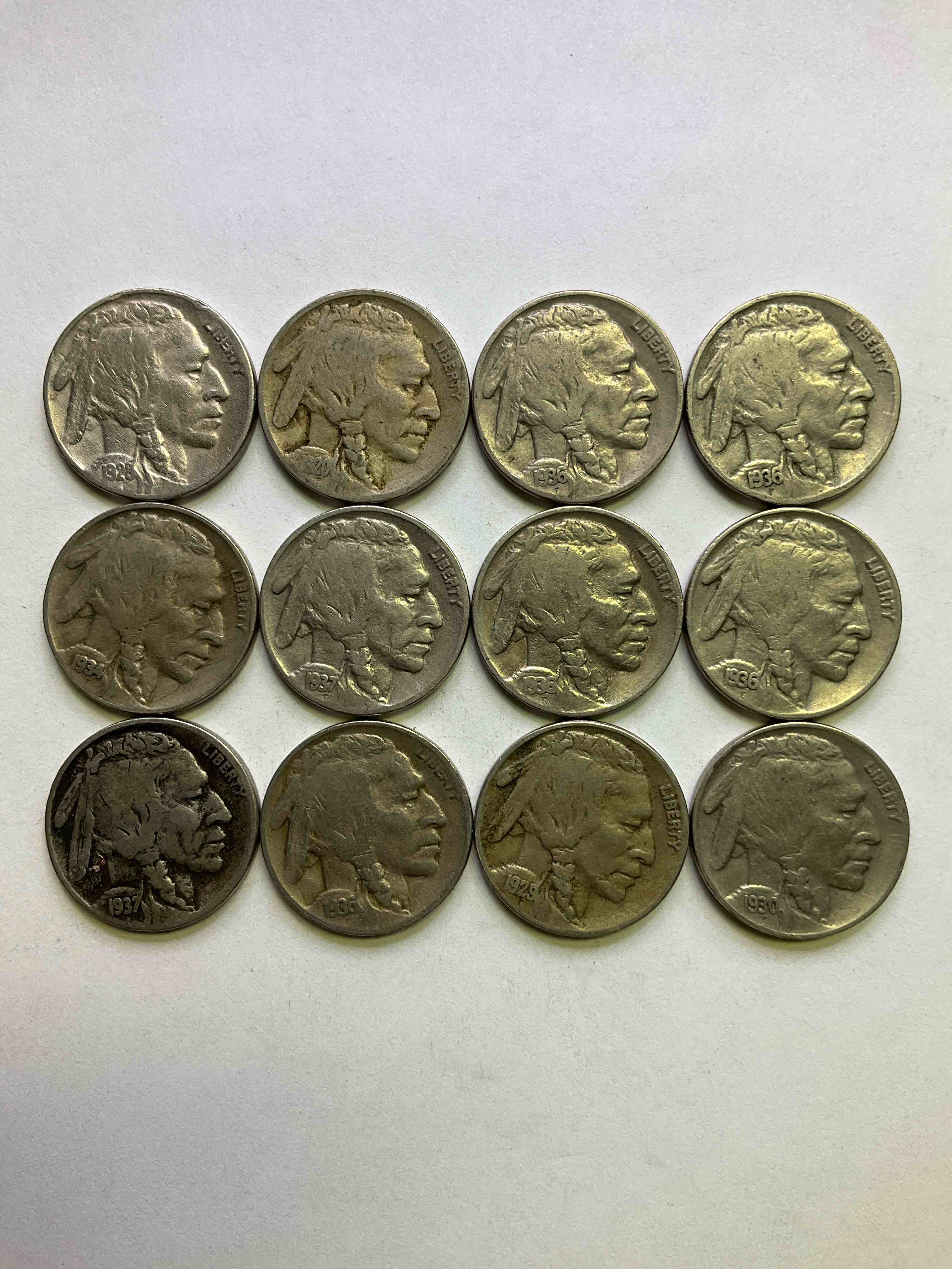 Historic Buffalo Nickels! Indian Head Buffalo Nickels Were Minted From 1913 To 1938 & Have Become A Favorite For Coin Collectors Around The World! Own Pieces Of American History With These Cool Indian Head Buffalo Nickels In Circulated Condition, Most With Visible Dates Which Is Very Rare For Buffalo Nickels!