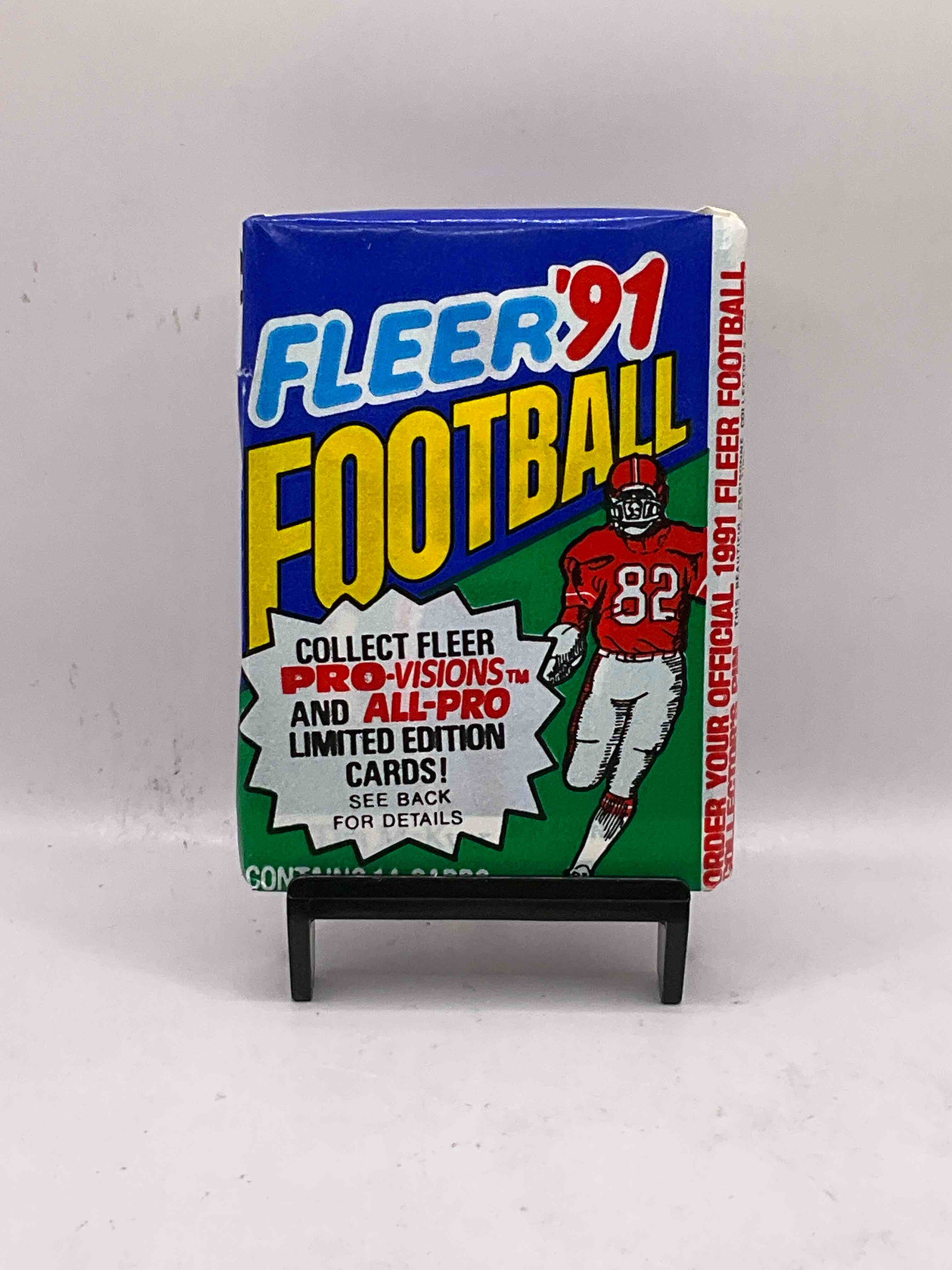 1991 Fleer Football Unopened Sports Card Wax Pack, Direct From Original Retail Case. Search For Early Barry Sanders, Emmitt Smith, Jerry Rice & Joe Montana!