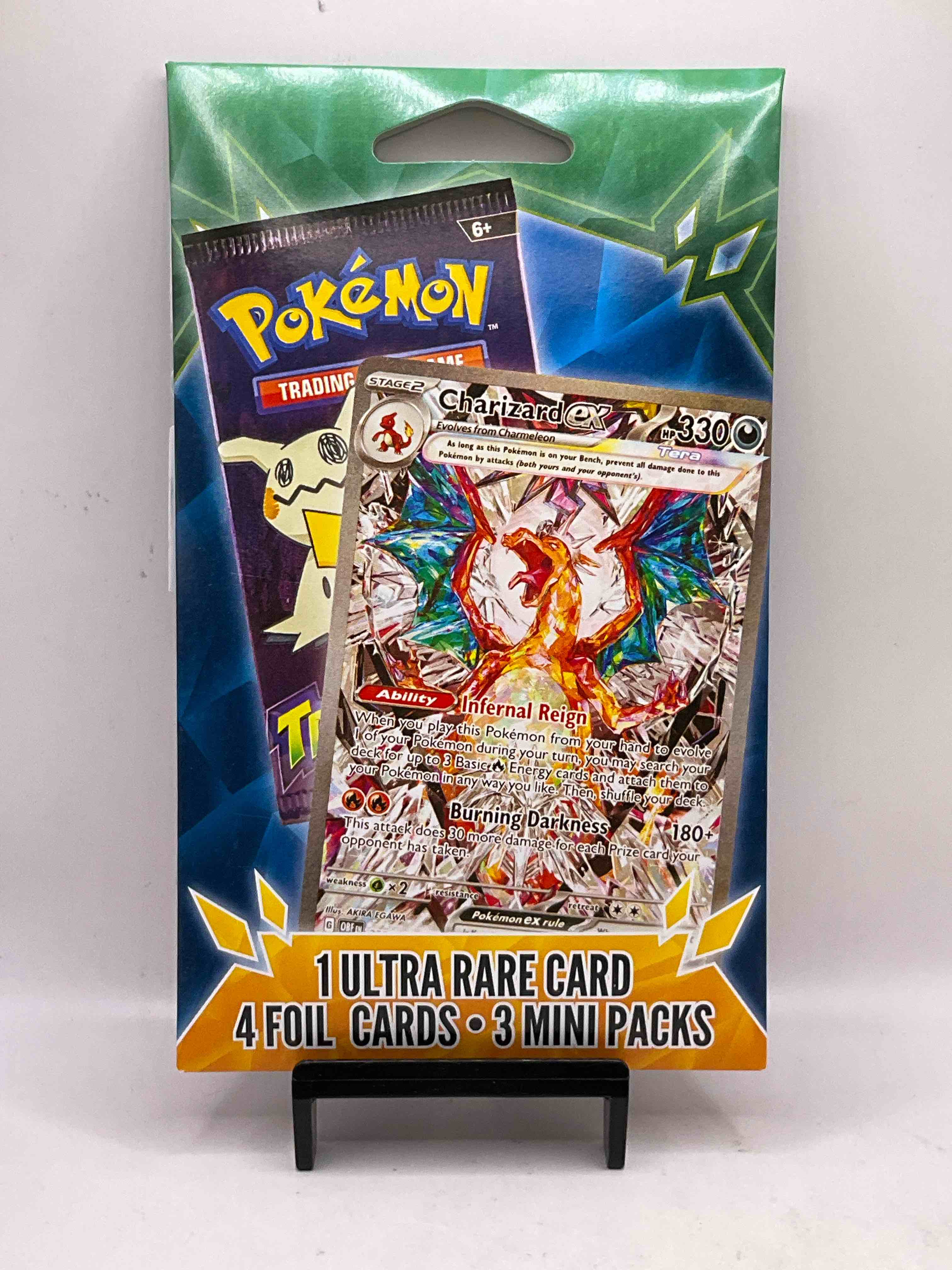Pokemon Bliss! Sealed Retail Pokemon Mystery Hanger Box That Includes Randomly Inserted One Ultra Rare Card, Four Foil Cards & Three Mini Packs. Join The Pokemon Craze & See What You'll Get!