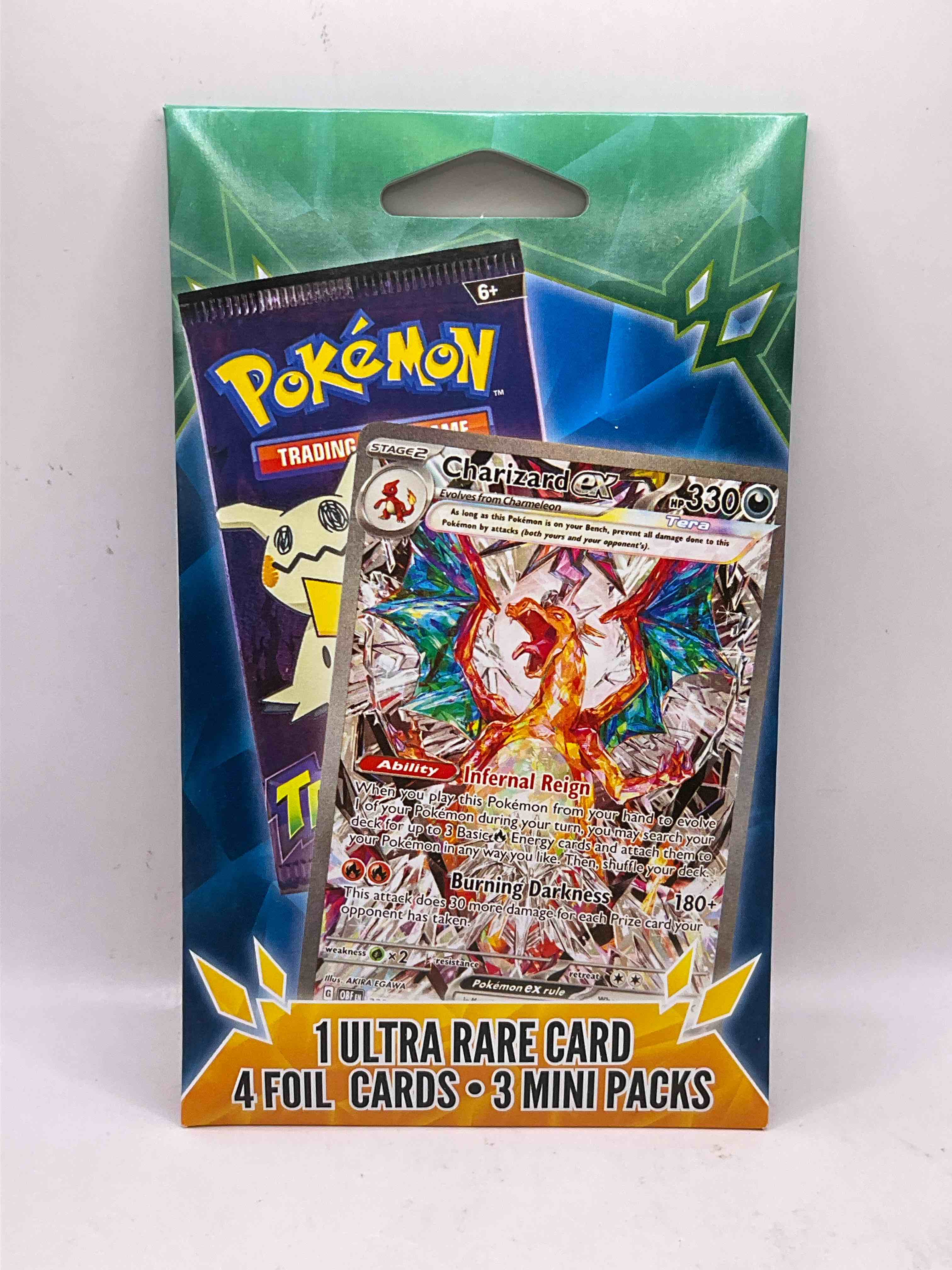 Pokemon Bliss! Sealed Retail Pokemon Mystery Hanger Box That Includes Randomly Inserted One Ultra Rare Card, Four Foil Cards & Three Mini Packs. Join The Pokemon Craze & See What You'll Get!