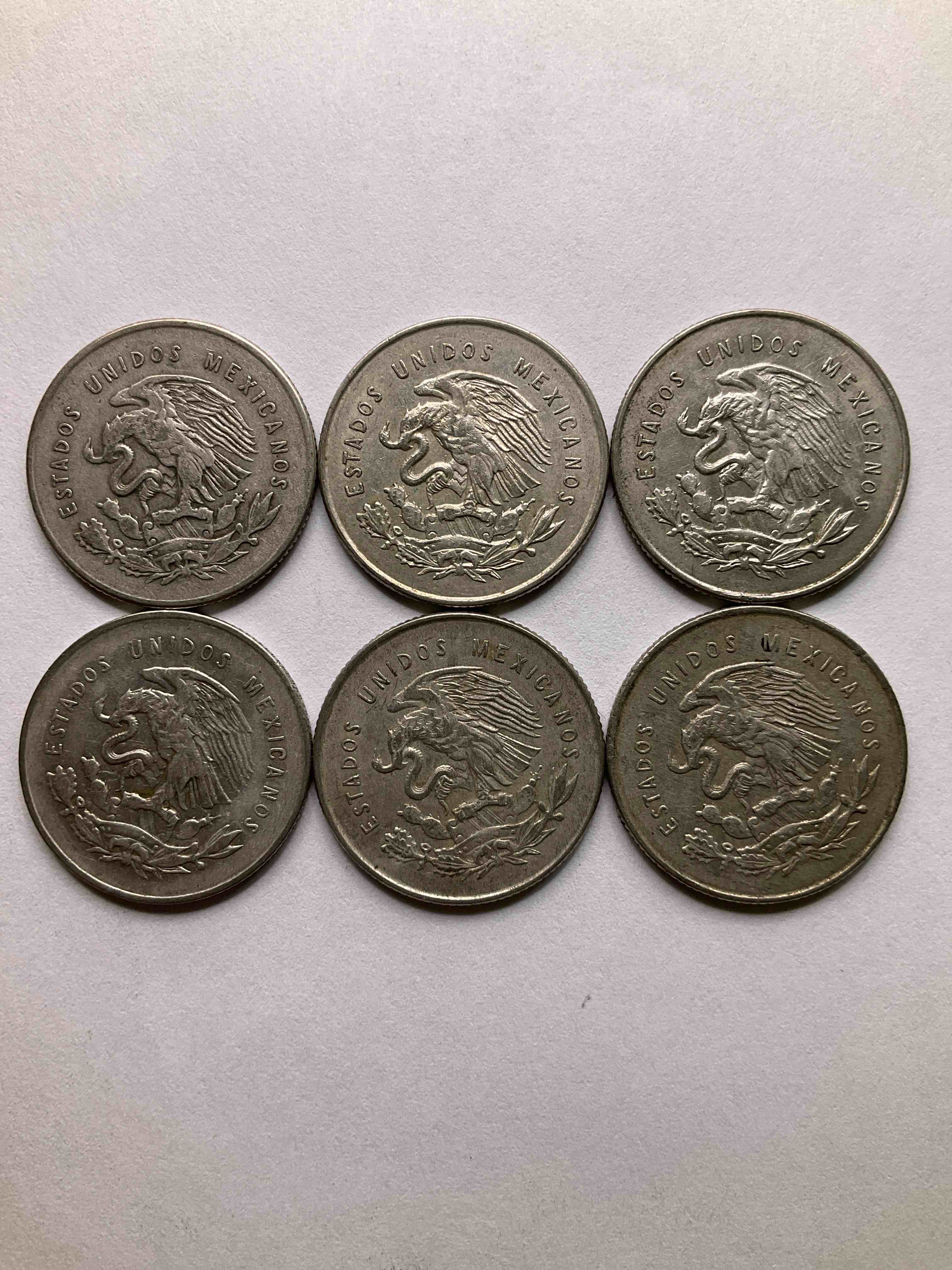 Antique Rare Mexican Silver! Lot Of Silver Antique Mexican Coins, 25 Centavos Minted In .300 (30%) Mexican Silver. Coins From The Early 1950's & Have A Really Stunning Design. These Coins Are Rarely Seen & Are Great For Collecting Rare Coins & Also For Investing In Precious Metals. You May Never See These Coins Up For Auction Again. A Great Chance To Acquire Unique Antique Mexican Silver!