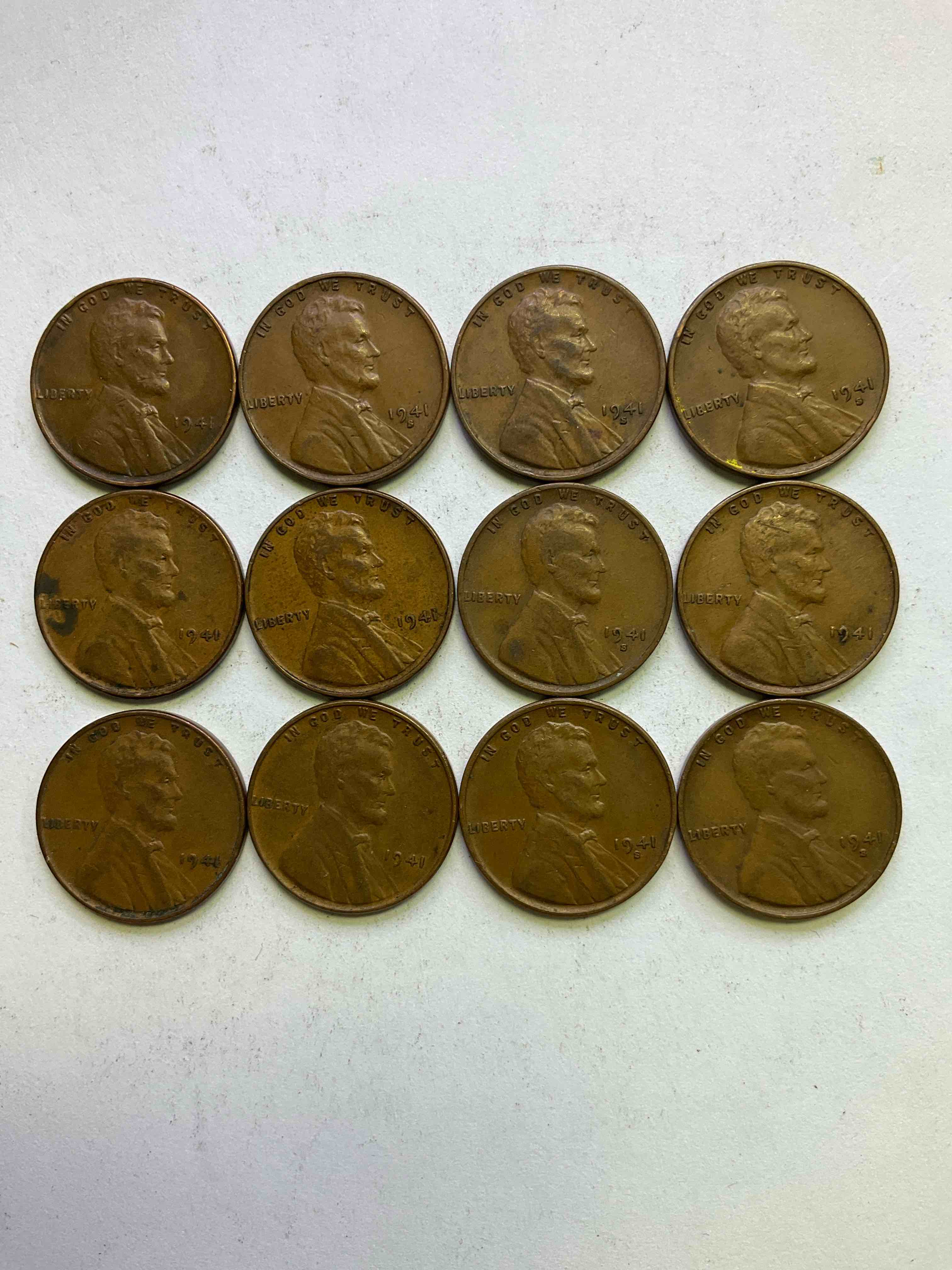 1941 WWII History! Check Out These Incredible Lincoln Pennies From The Year That Will Live In Infamy...1941 When On Dec 7 Pearl Harbor Was Bombed & America Entered World War 2! Nearly Impossible To Collect & Incredible Pieces Of History!