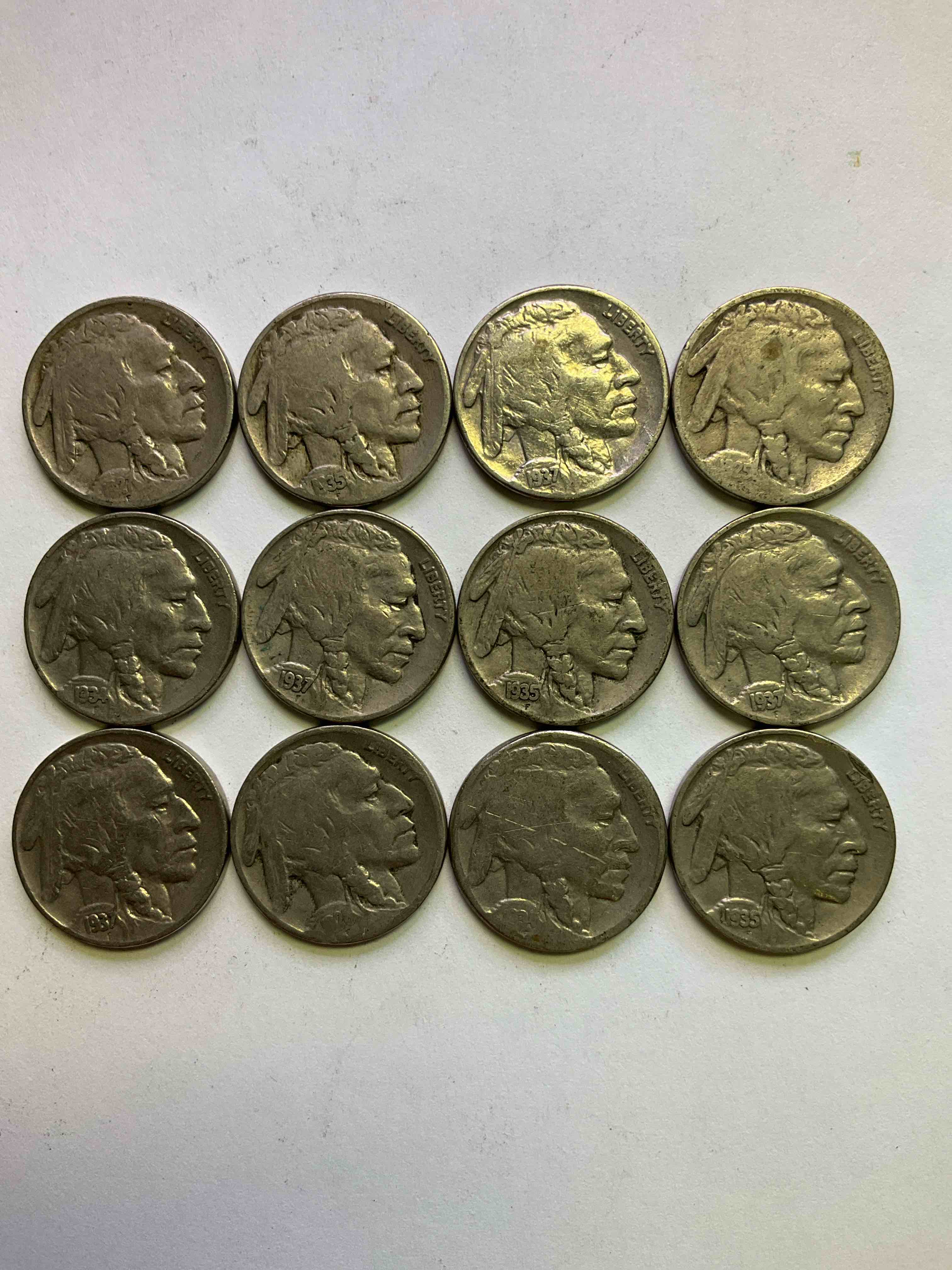 Historic Buffalo Nickels! Indian Head Buffalo Nickels Were Minted From 1913 To 1938 & Have Become A Favorite For Coin Collectors Around The World! Own Pieces Of American History With These Cool Indian Head Buffalo Nickels In Circulated Condition, Most With Visible Dates Which Is Very Rare For Buffalo Nickels!