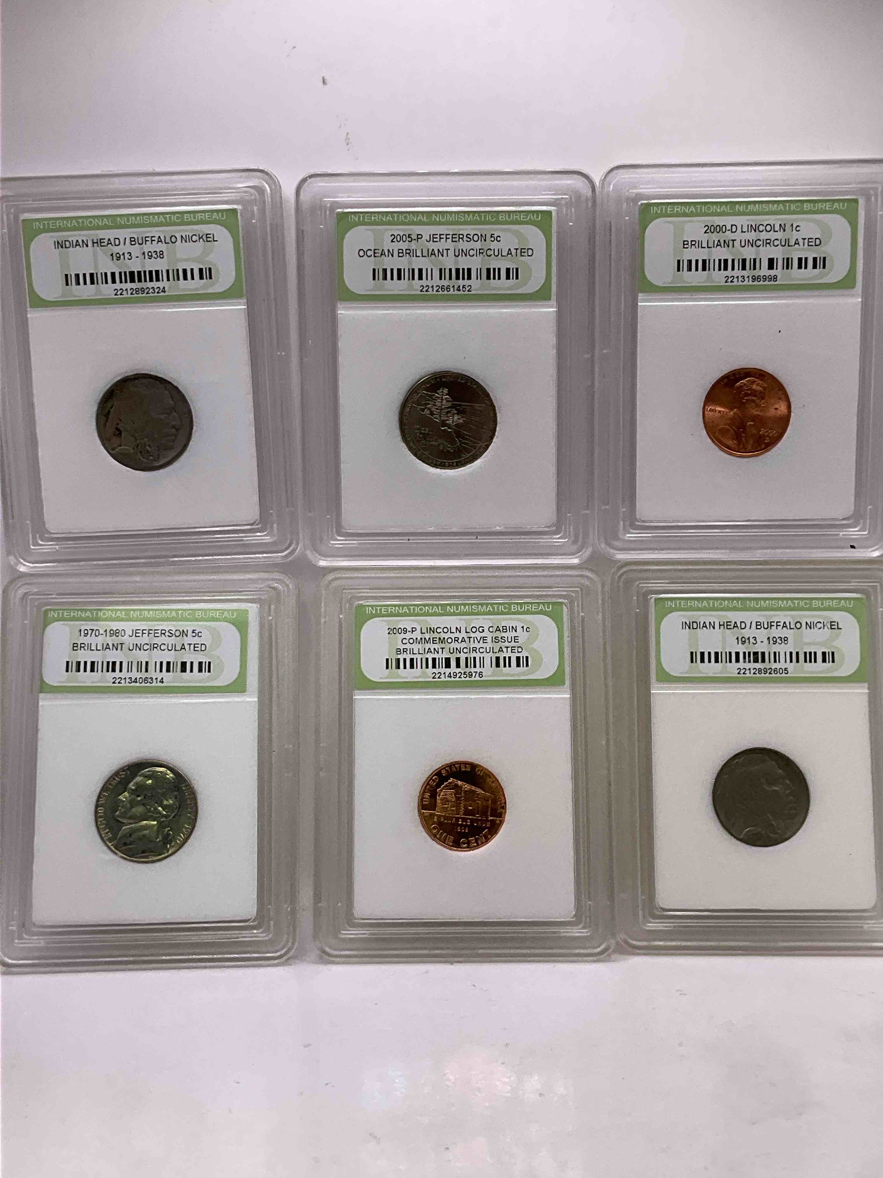 Collector's Dream! Six Different Rare, Slabbed U.S. Collector Coins In Certified/Catalogued Protective Slab Cases! A Great Way to Build An Incredible Collection Of Protected, Rare U.S. Coins! Great For The Coin Fan & Collector!