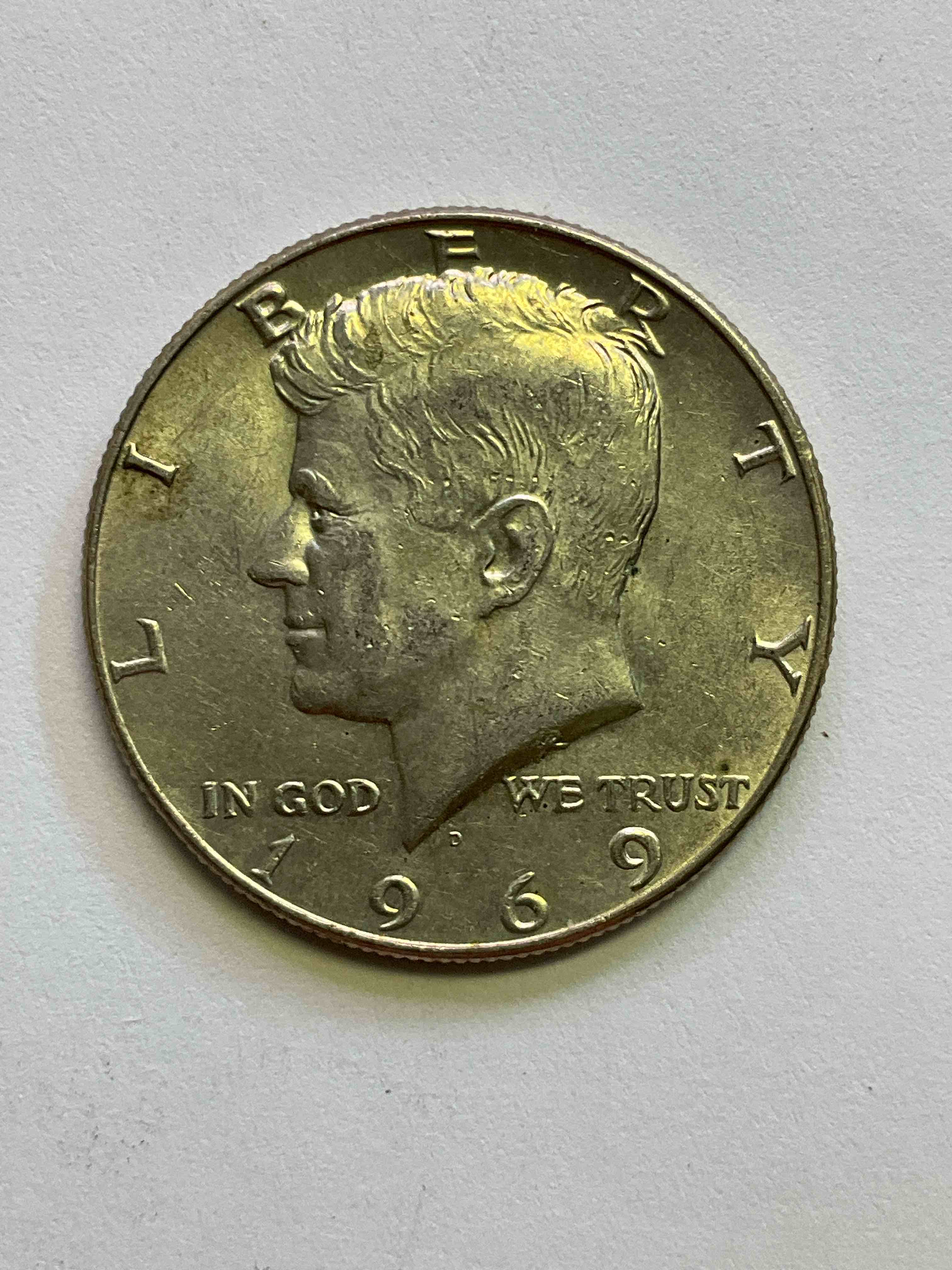 1969 Moon Landing Silver! Check Out This Gorgeous, Circulated 1969 Kennedy Half Dollar, Minted In 40% Fine U.S. Silver! 1969 Was The Year Of The Moon Landing, & Also THE LAST Year Kennedy Half Dollars Had Silver In Them! Check Out This Rare 1969 Silver Kennedy Half Dollar In Excellent, Circulated Condition! Invest In Fine U.S. Silver & A Incredible Piece Of History!