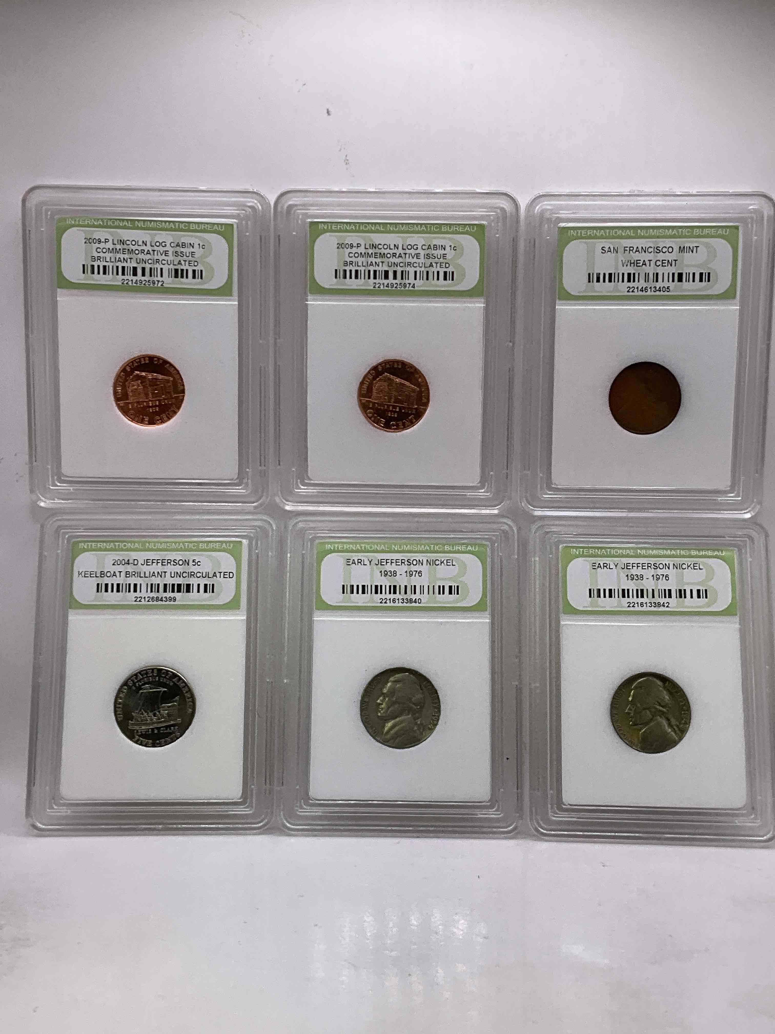 Collector's Dream! Six Different Rare, Slabbed U.S. Collector Coins In Certified/Catalogued Protective Slab Cases! A Great Way to Build An Incredible Collection Of Protected, Rare U.S. Coins! Great For The Coin Fan & Collector!