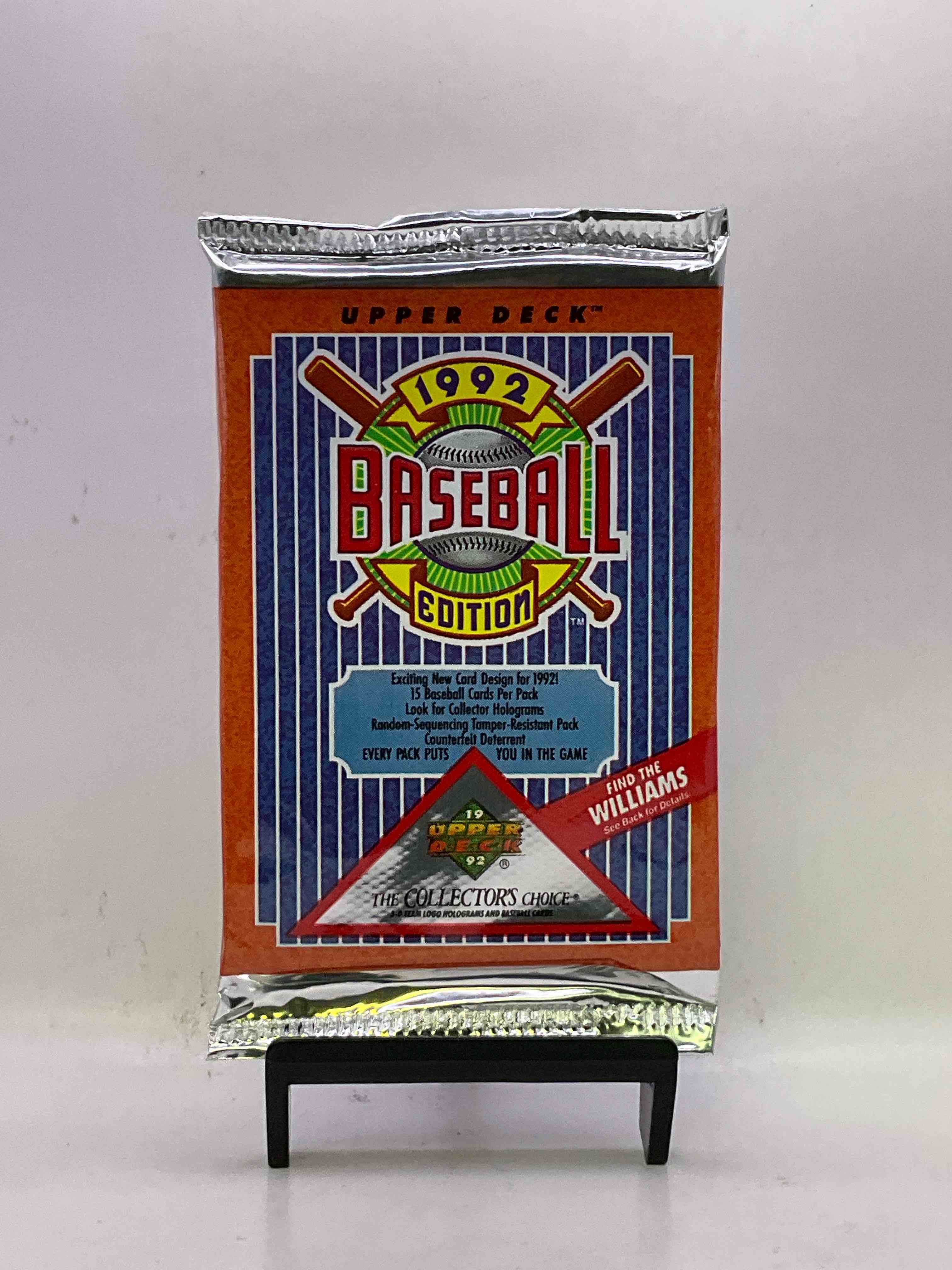 1992 Upper Deck Baseball Sealed Sports & Collectible Card Pack, Direct From Original Sealed Retail Case! Search For Ultra Rare & Valuable Ted Williams & Johnny Bench Signed Insert Cards As Well As Deion Sanders, Ken Griffey Jr., Nolan Ryan & So Much More!