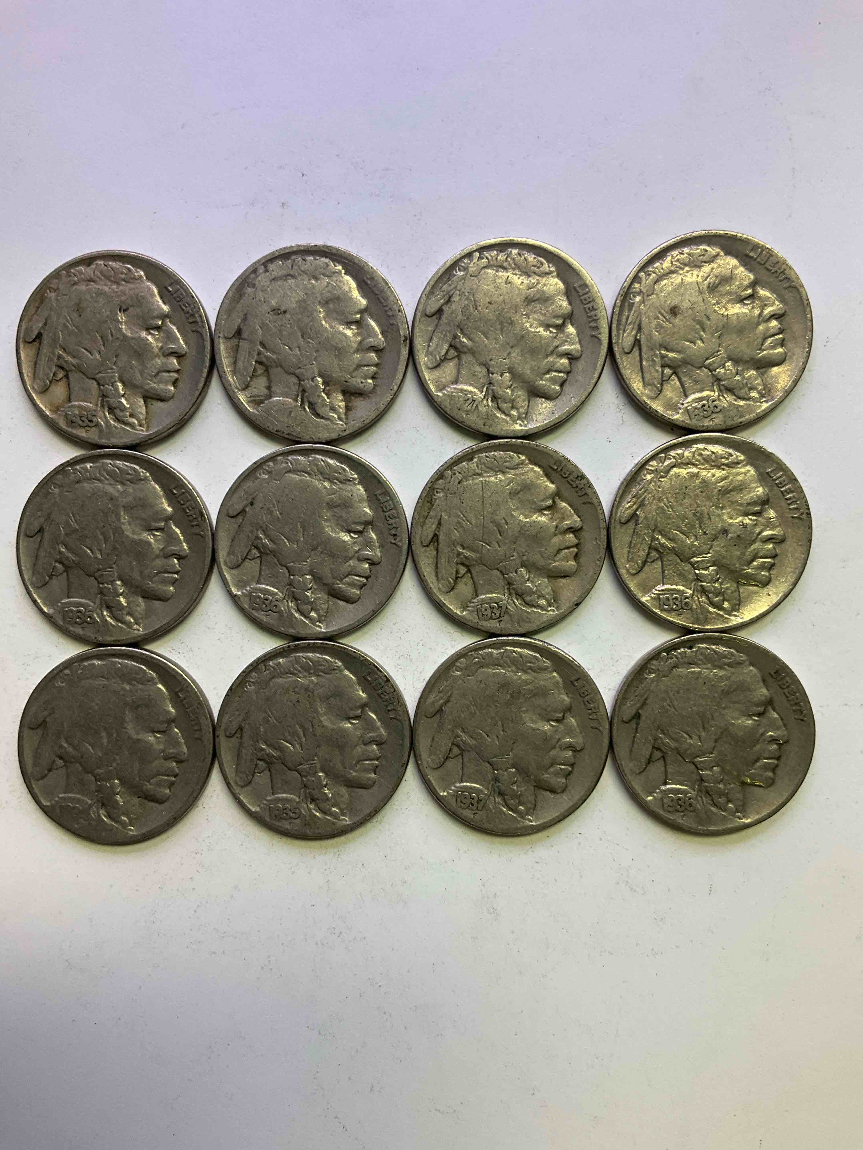 Historic Buffalo Nickels! Indian Head Buffalo Nickels Were Minted From 1913 To 1938 & Have Become A Favorite For Coin Collectors Around The World! Own Pieces Of American History With These Cool Indian Head Buffalo Nickels In Circulated Condition, Most With Visible Dates Which Is Very Rare For Buffalo Nickels!