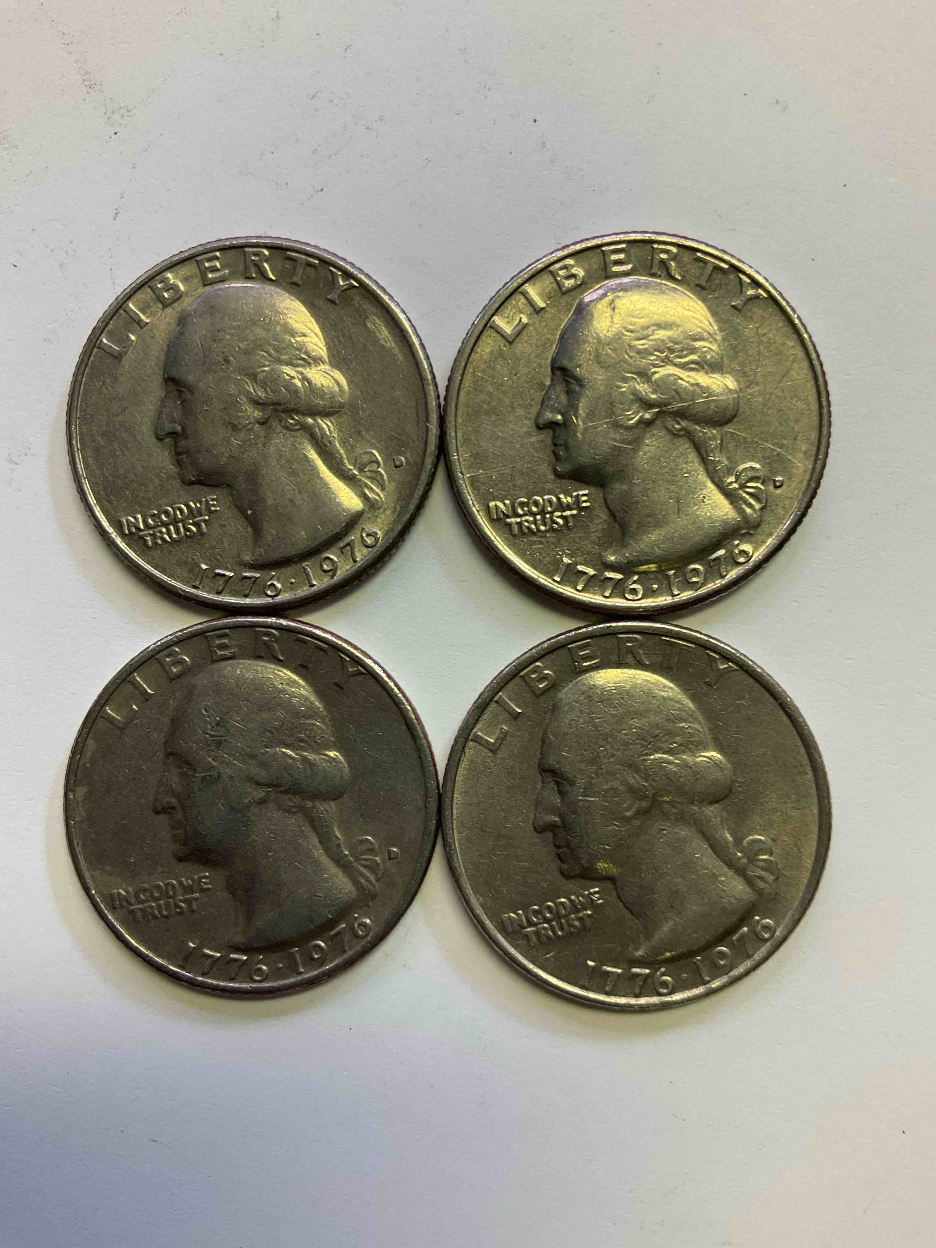 1976 Bicentennial Bliss! In 1976 The U.S. Mint Produced Coins Celebrating The 200 Year Anniversary Of America. Up For Auction Are Awesome Examples Of Quarters Produced For This... The Infamous Half Dollar & 200 Year Anniversary Edition! Highly Desirable For Collectors! Own Pieces Of History & Get Ready For America's 250 Year Anniversary Coming Soon!