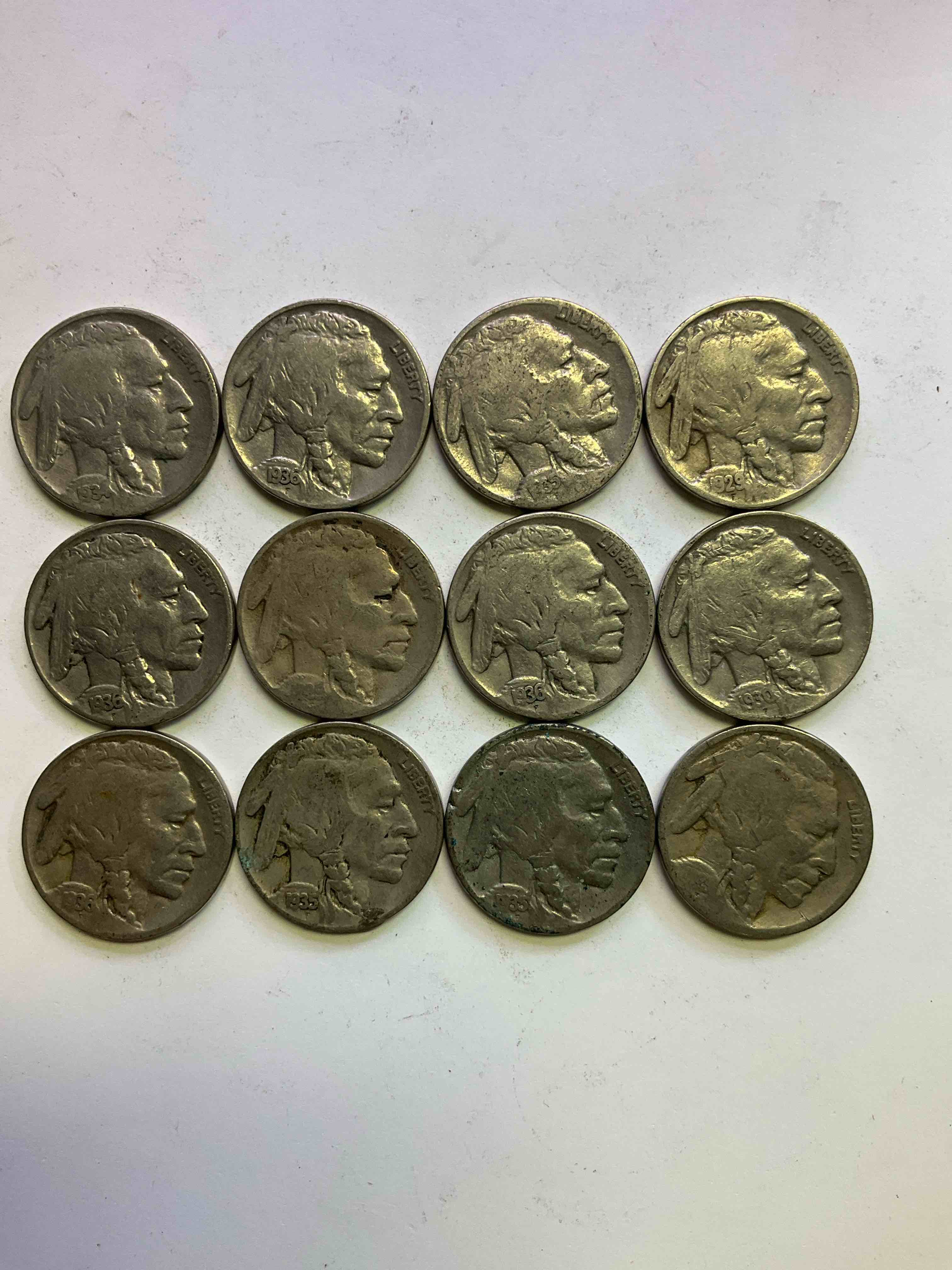 Historic Buffalo Nickels! Indian Head Buffalo Nickels Were Minted From 1913 To 1938 & Have Become A Favorite For Coin Collectors Around The World! Own Pieces Of American History With These Cool Indian Head Buffalo Nickels In Circulated Condition, Most With Visible Dates Which Is Very Rare For Buffalo Nickels!