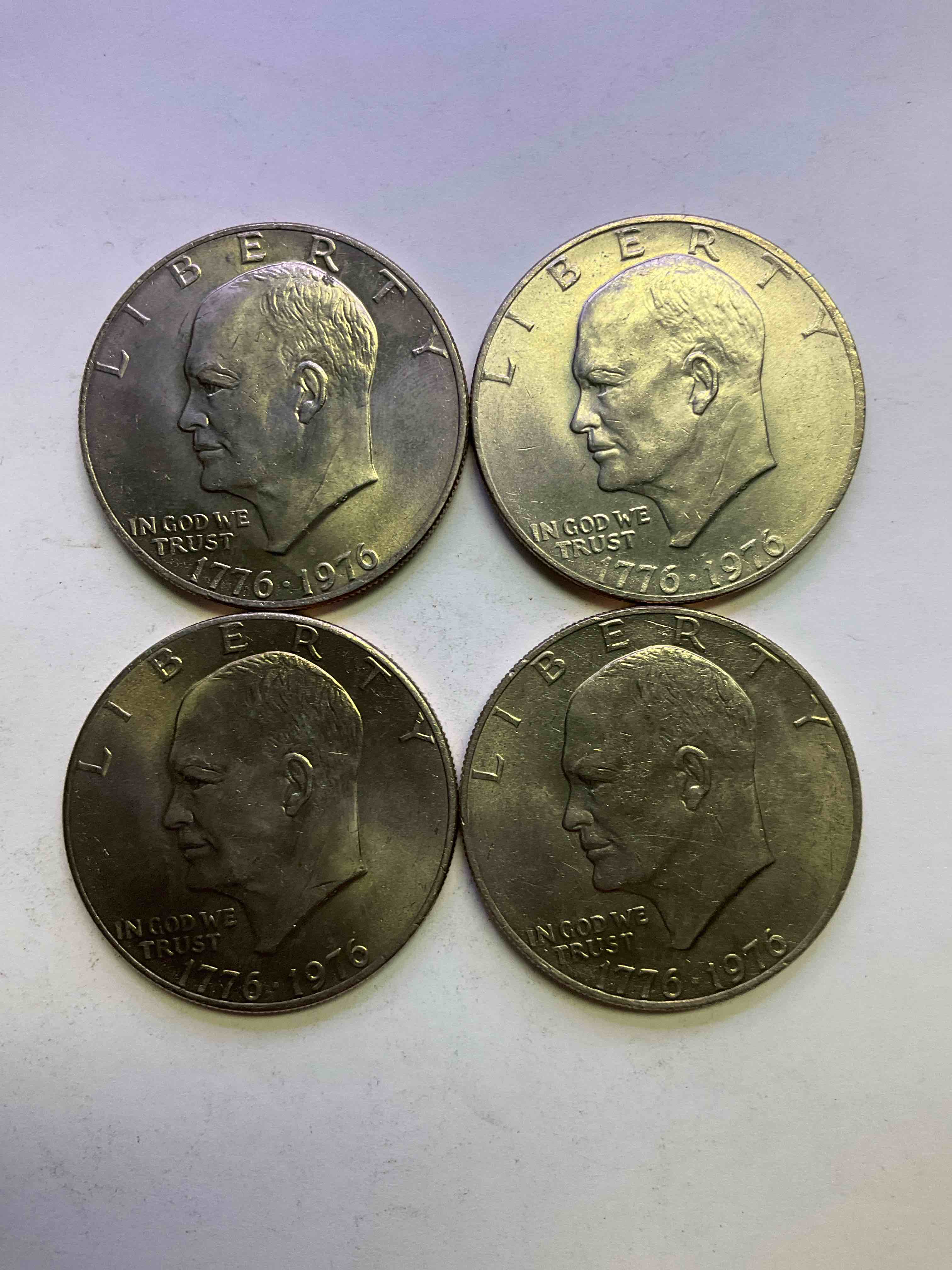 1976 Bicentennial Bliss! In 1976 The U.S. Mint Produced Coins Celebrating The 200 Year Anniversary Of America. Up For Auction Are Awesome Examples Of Eisenhower Dollar Coins Produced For This... The Infamous IKE Dollar & 200 Year Anniversary Edition! Highly Desirable For Collectors! Own Pieces Of History & Get Ready For America's 250 Year Anniversary Coming Soon!