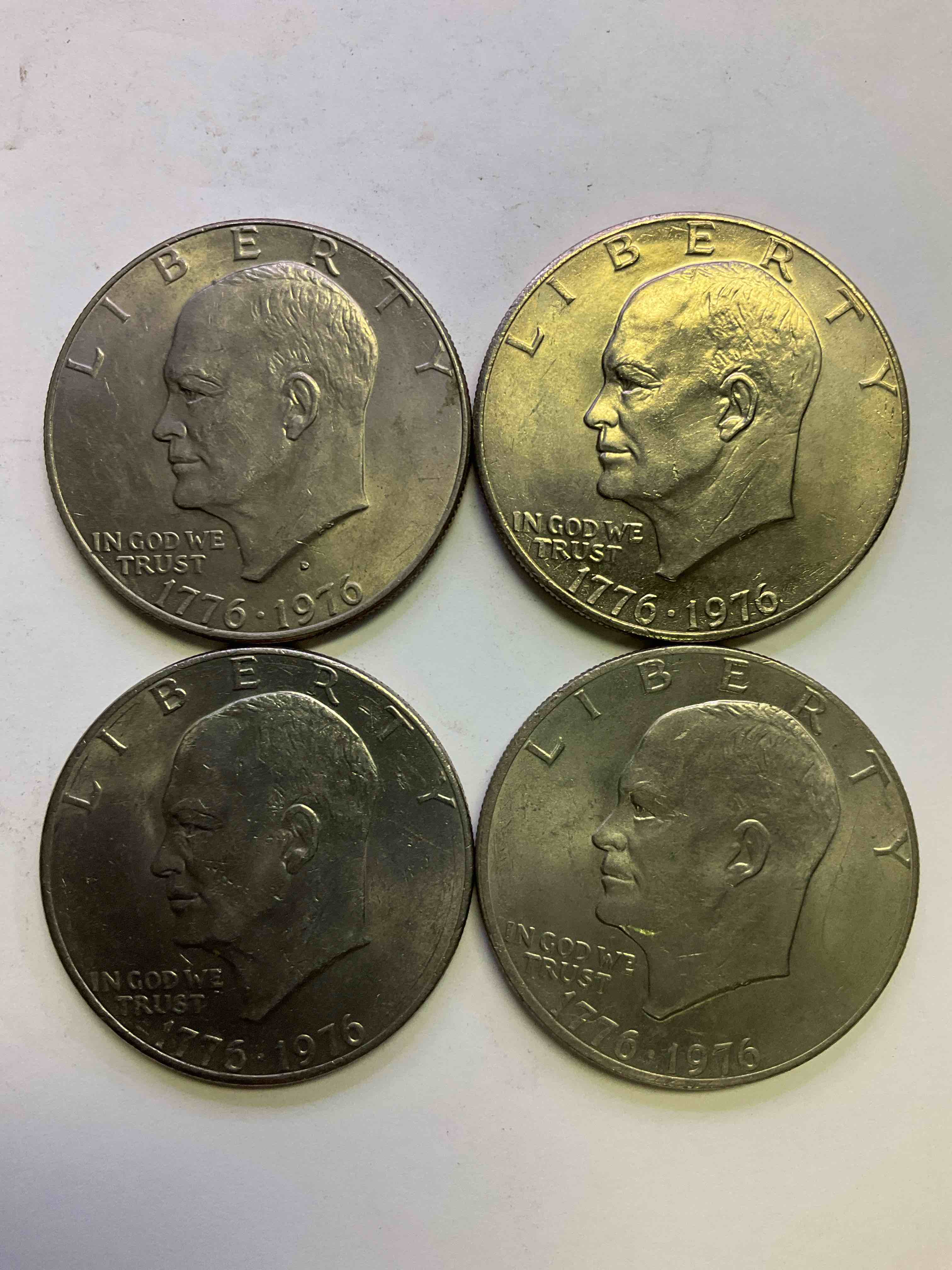 1976 Bicentennial Bliss! In 1976 The U.S. Mint Produced Coins Celebrating The 200 Year Anniversary Of America. Up For Auction Are Awesome Examples Of Eisenhower Dollar Coins Produced For This... The Infamous IKE Dollar & 200 Year Anniversary Edition! Highly Desirable For Collectors! Own Pieces Of History & Get Ready For America's 250 Year Anniversary Coming Soon!