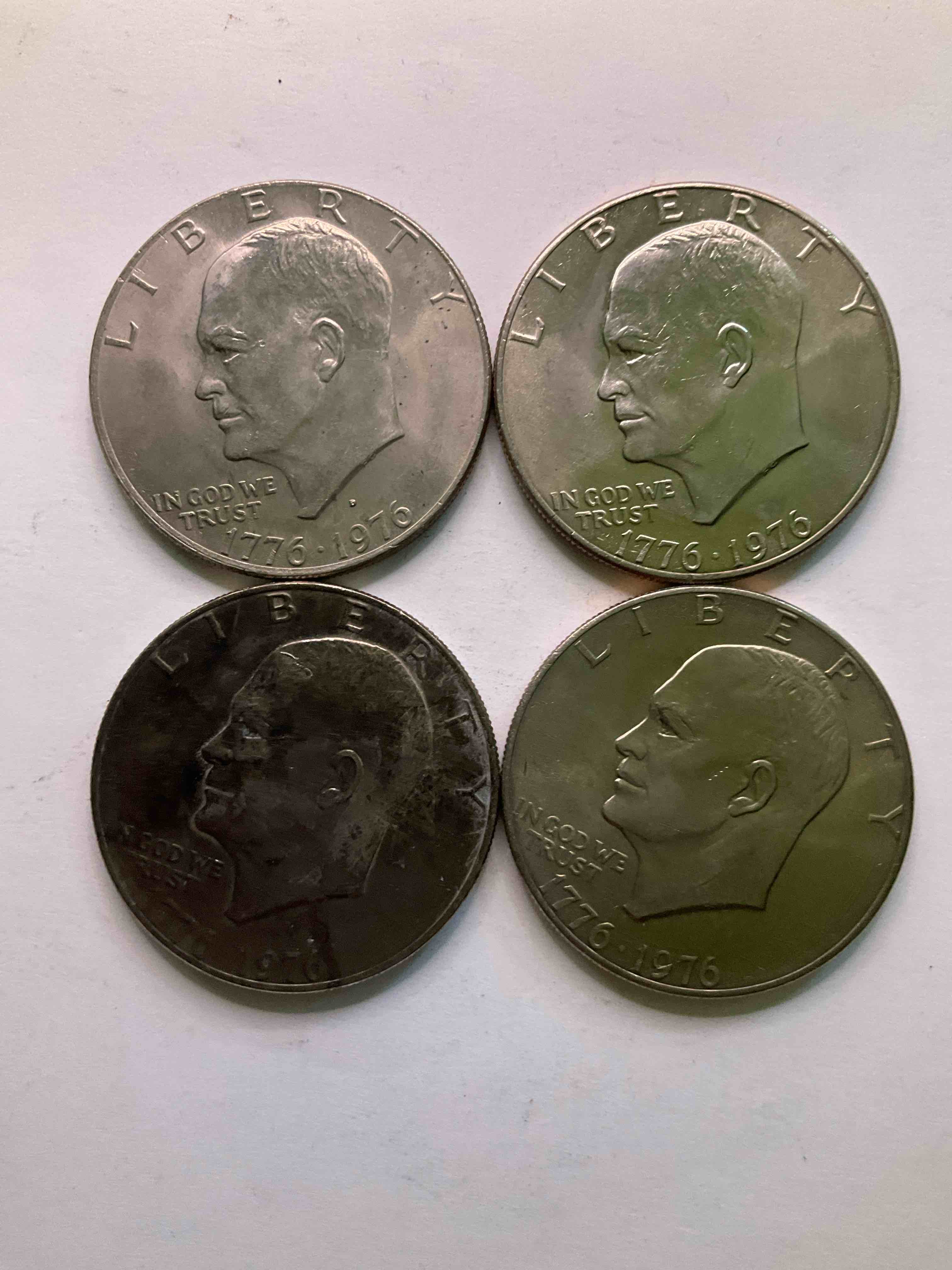 1976 Bicentennial Bliss! In 1976 The U.S. Mint Produced Coins Celebrating The 200 Year Anniversary Of America. Up For Auction Are Awesome Examples Of Eisenhower Dollar Coins Produced For This... The Infamous IKE Dollar & 200 Year Anniversary Edition! Highly Desirable For Collectors! Own Pieces Of History & Get Ready For America's 250 Year Anniversary Coming Soon!