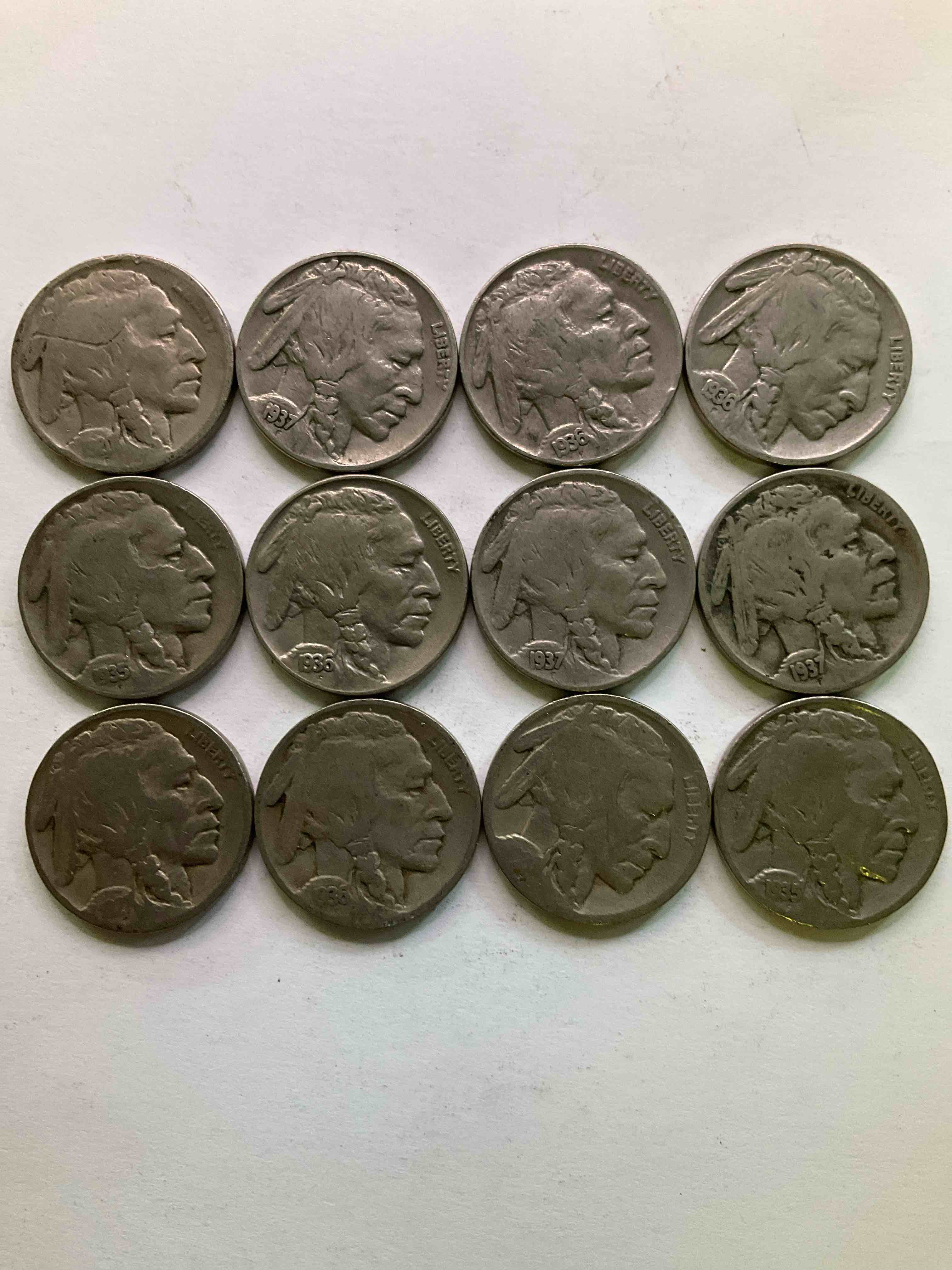 Historic Buffalo Nickels! Indian Head Buffalo Nickels Were Minted From 1913 To 1938 & Have Become A Favorite For Coin Collectors Around The World! Own Pieces Of American History With These Cool Indian Head Buffalo Nickels In Circulated Condition, Most With Visible Dates Which Is Very Rare For Buffalo Nickels!