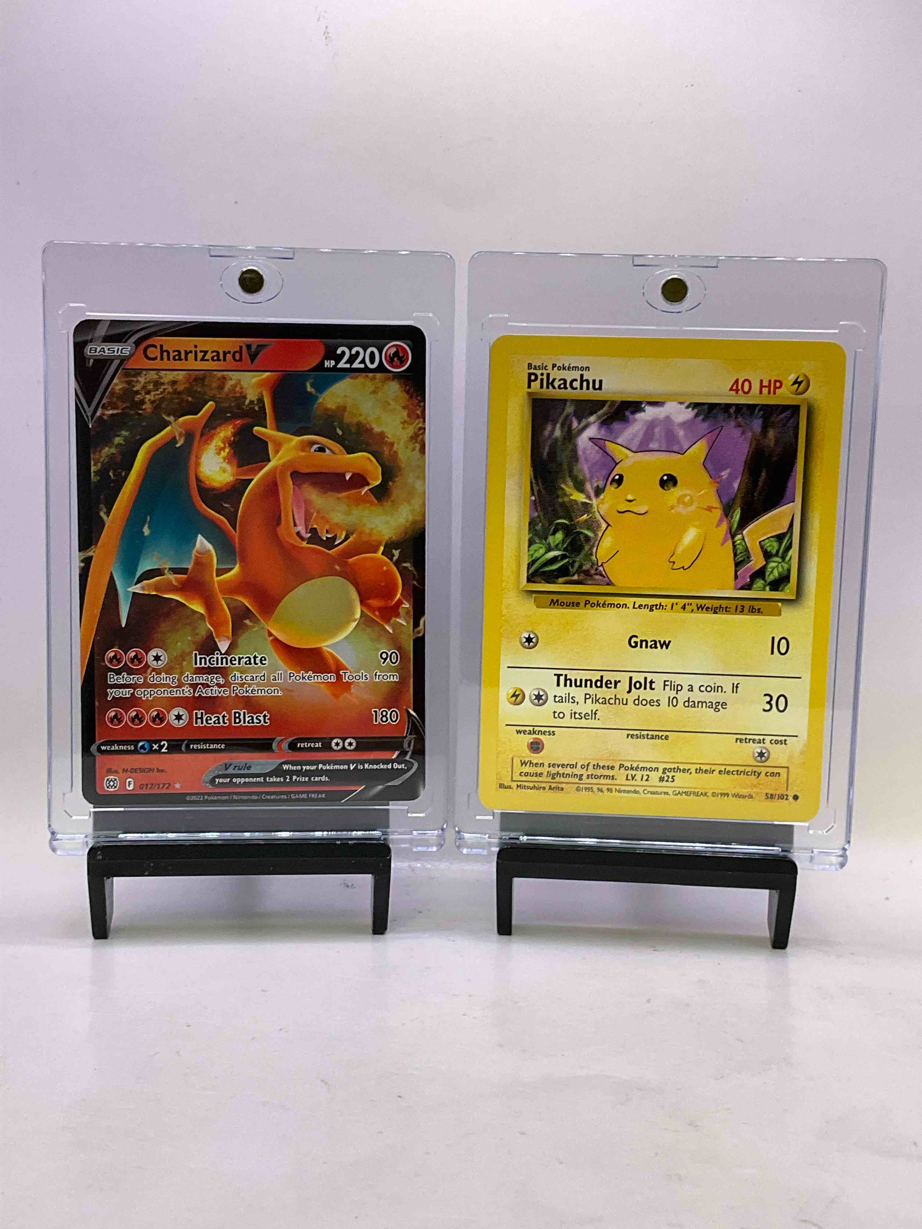 Pikachu & Charizard! Pokemon Legends! Charizard Incinerate Rare Card & Pikachu Thunder Jolt Card Along With Other Pokémon’s Including Holos!