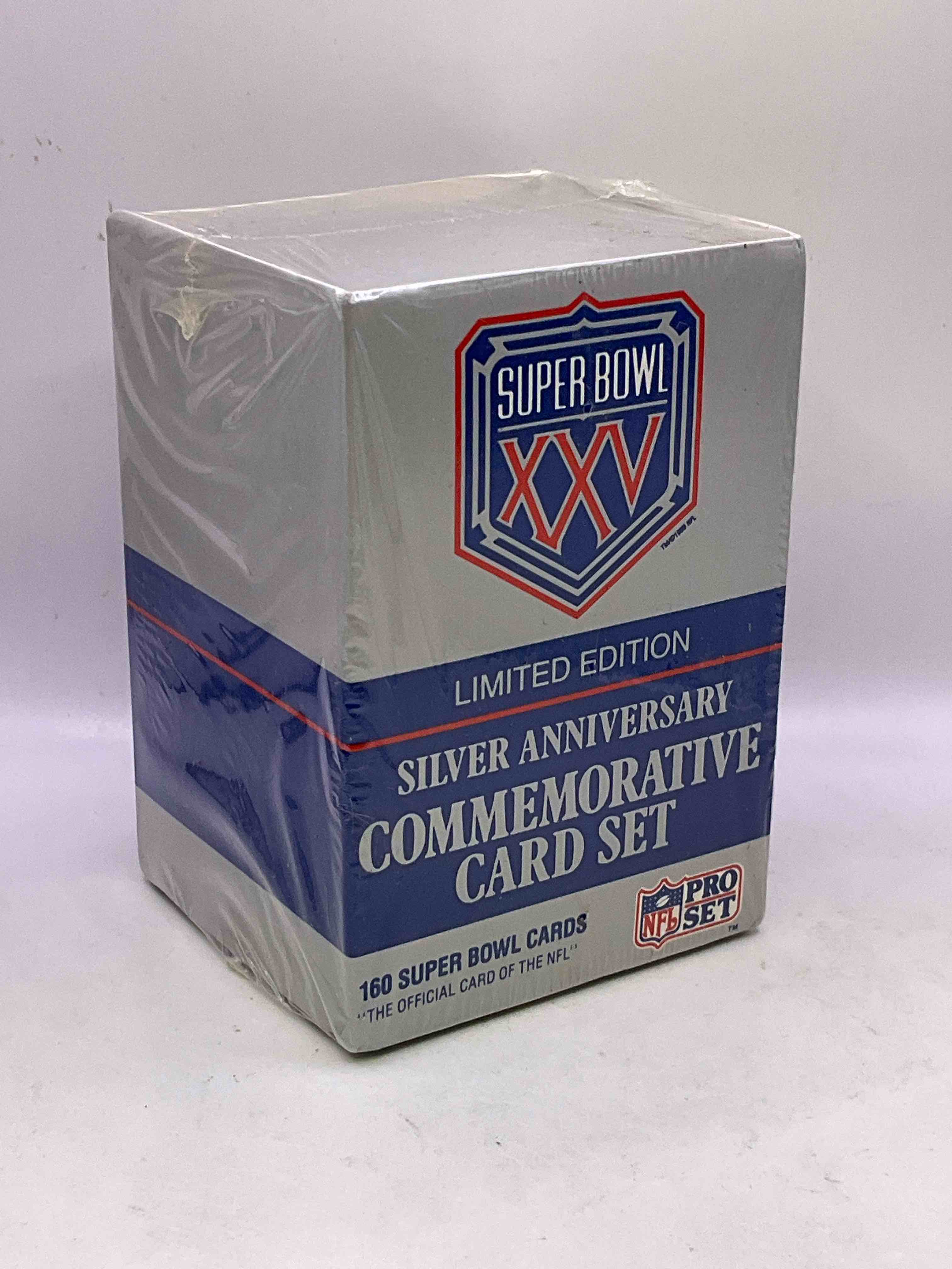 Limited Edition Super Bowl XXV PRO SET Silver Anniversary Card Set! 160 Super Bowl Cards In This Unopened Commemorative Card Set! Wow!