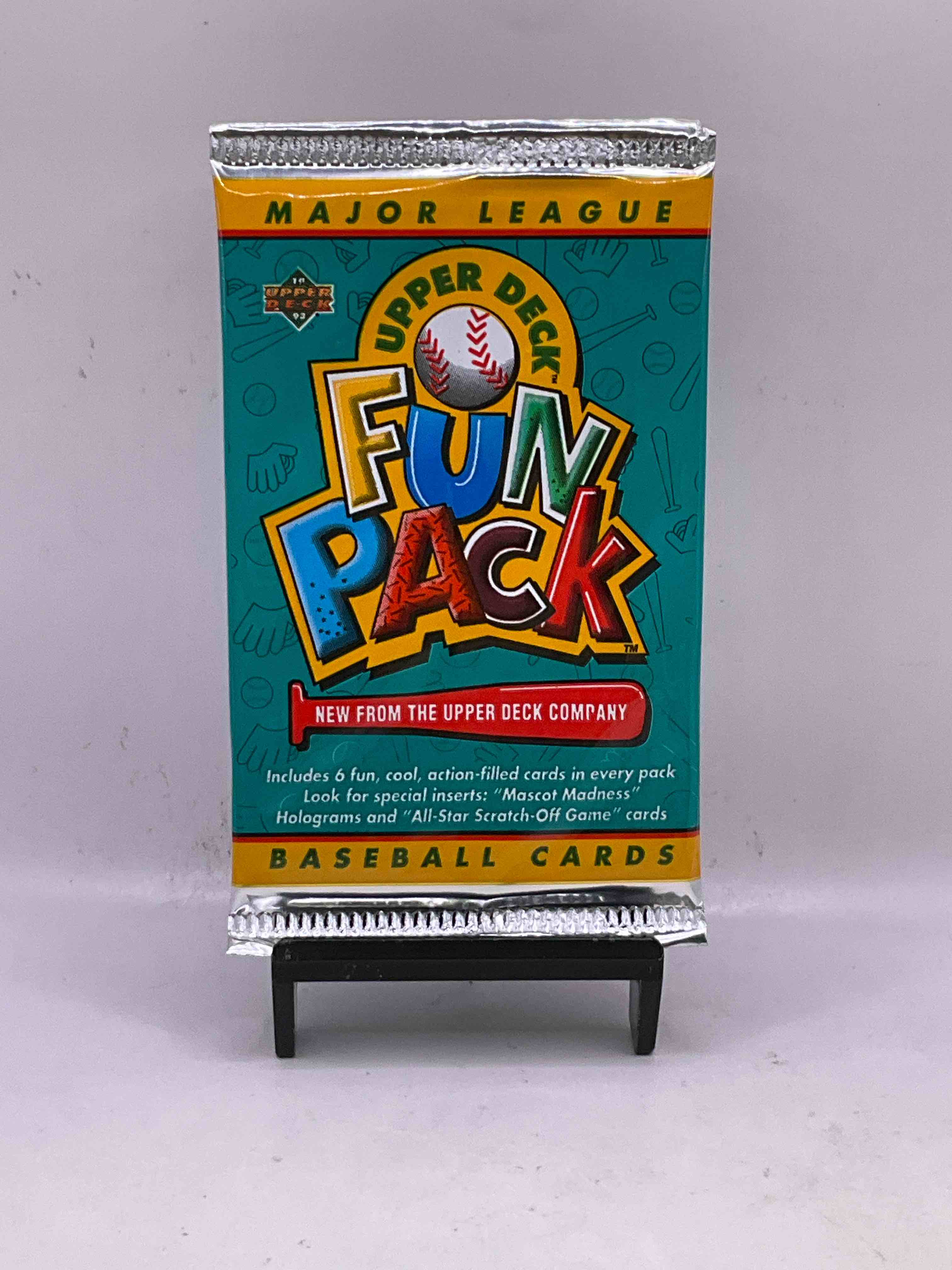 1993 Upper Deck Baseball Fun Pack! Look For Special Edition Holograms, Mascot Madness Cards & More! 90’s Baseball! Straight From Box!