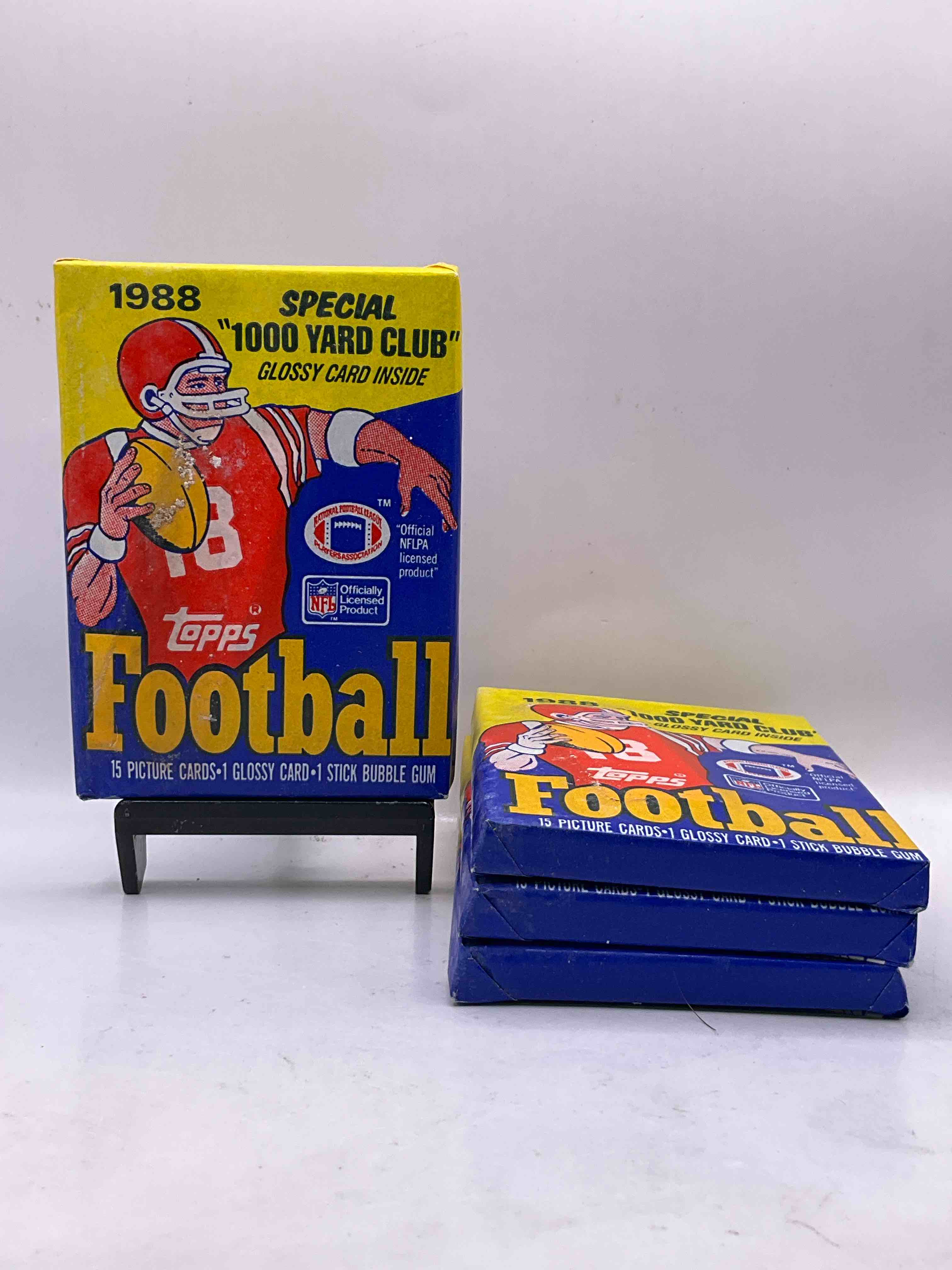 Bo Jackson Rookie? 1988 Topps Football Unopened Sports Card Collectible Wax Pack, Direct From Original Retail Case! What A Great Year! Search For All The 80's Stars... Early Jerry Rice, Joe Montana and Bo Jackson Rookie #327 (PSA 10 Value $1,000)! 1988 Topps Football Is Getting Harder & Harder To Find Due To The High Value OF The Bo Jackson Rookie. Happy Hunting!