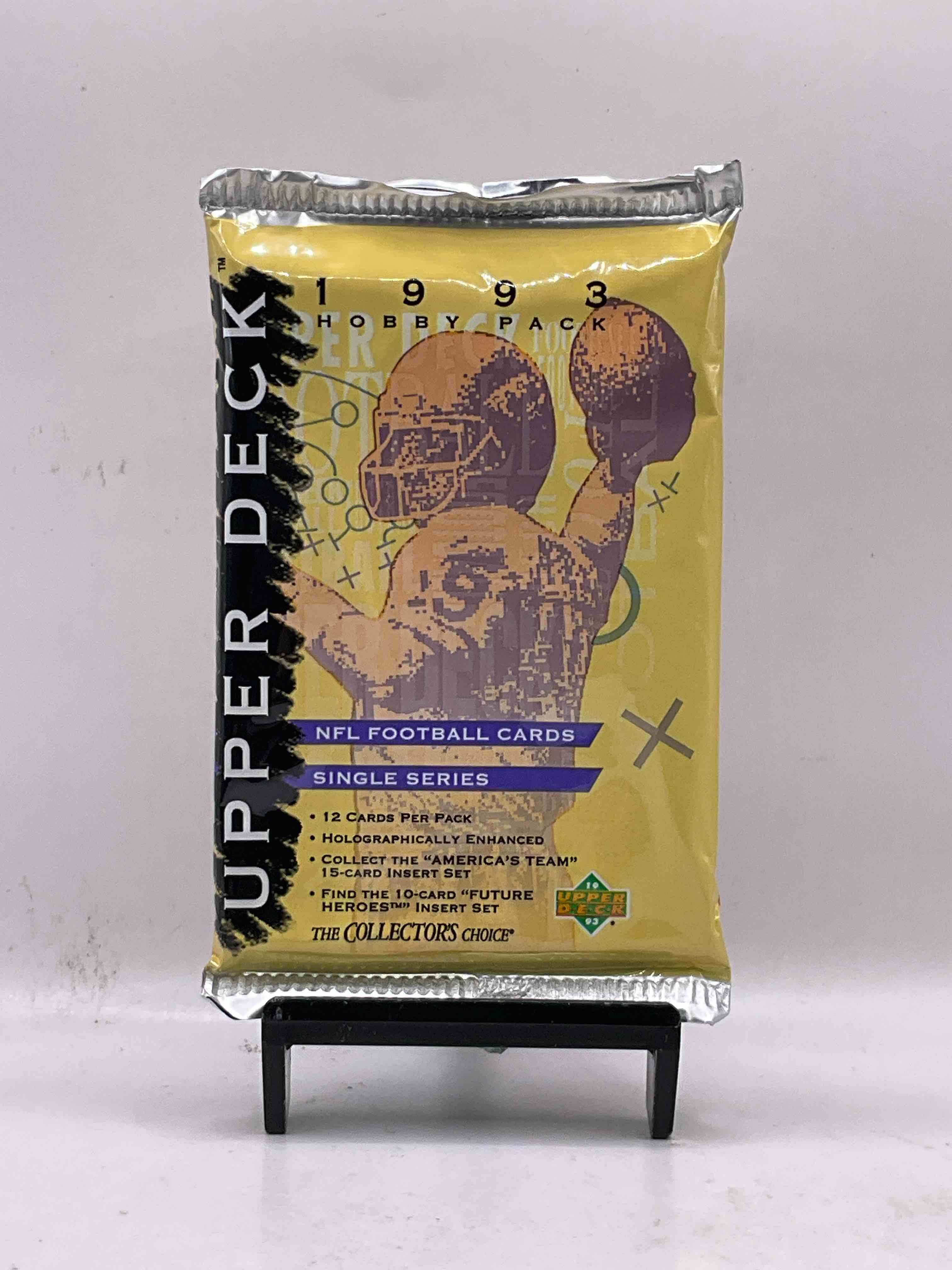 1993 Upper Deck Football Packs! Single Series! Search For “Americas Team” 15 Card Insert Set, 10 Card “Future Heroes” Insert Set & More! Legends & Stars!