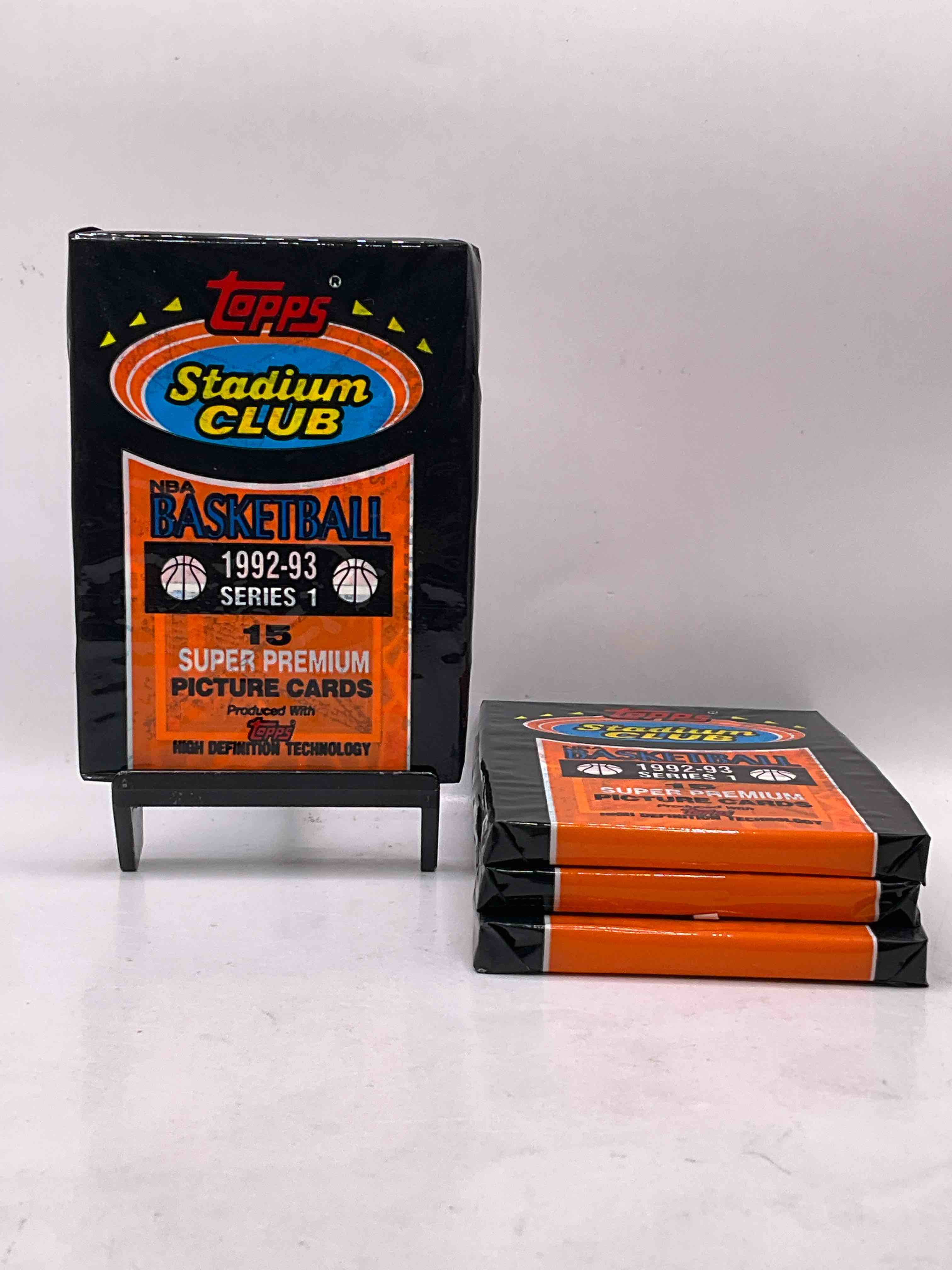 1992/93 Michael Jordan? Topps Stadium Club Basketball! Awesome Investment Potential, Topps Premiere Card Line, Stadium Club, NBA Sealed Basketball Card Pack, Direct From Original Sealed Retail Case. Search For Several Valuable Michael Jordan, Shay O'Neil & Magic Johnson Cards. NBA Basketball Cards From This Era, Especially Premium Cards Such As Topps Stadium Club, Are Drying Up Fast! A Great Sports Card Memorabilia Investment!