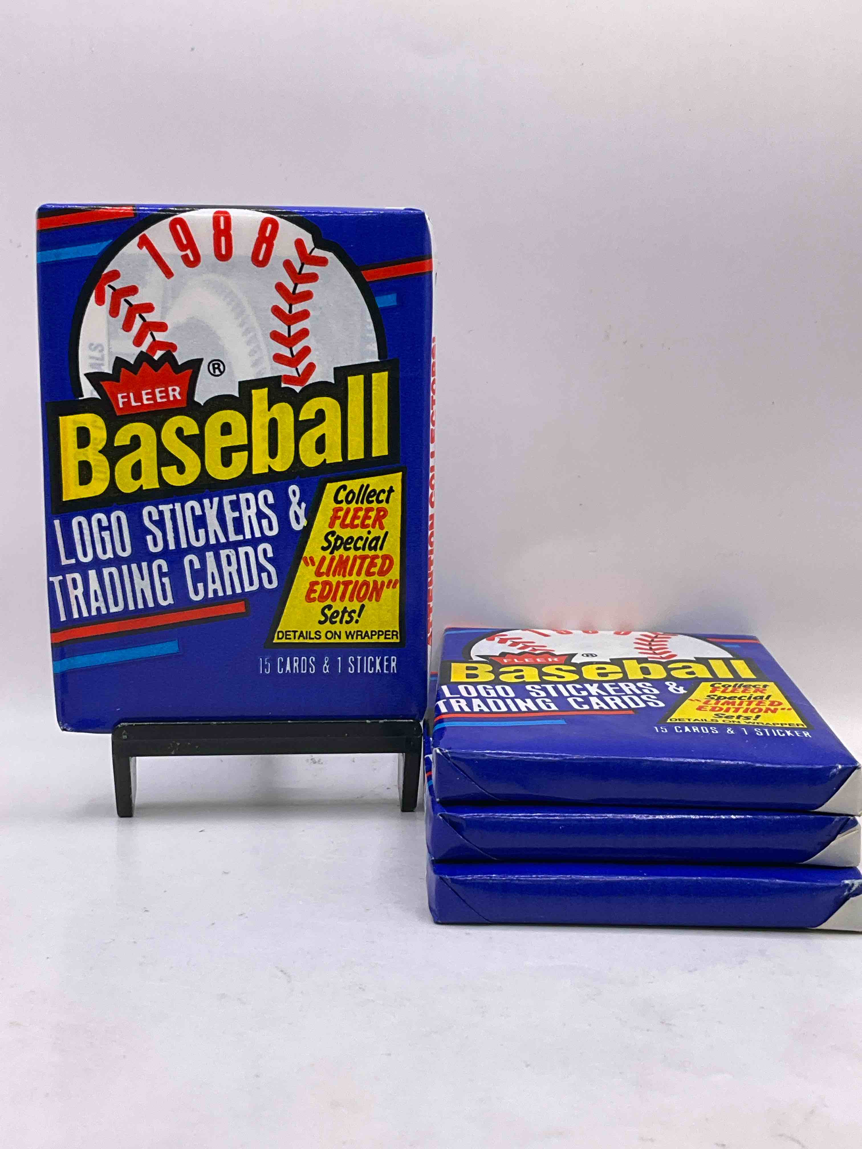 80’s Vintage! 1988 Fleer Baseball Unopened  Packs! Direct From Original Box! Search For Valuable Don Mattingly & Nolan Ryan Cards!