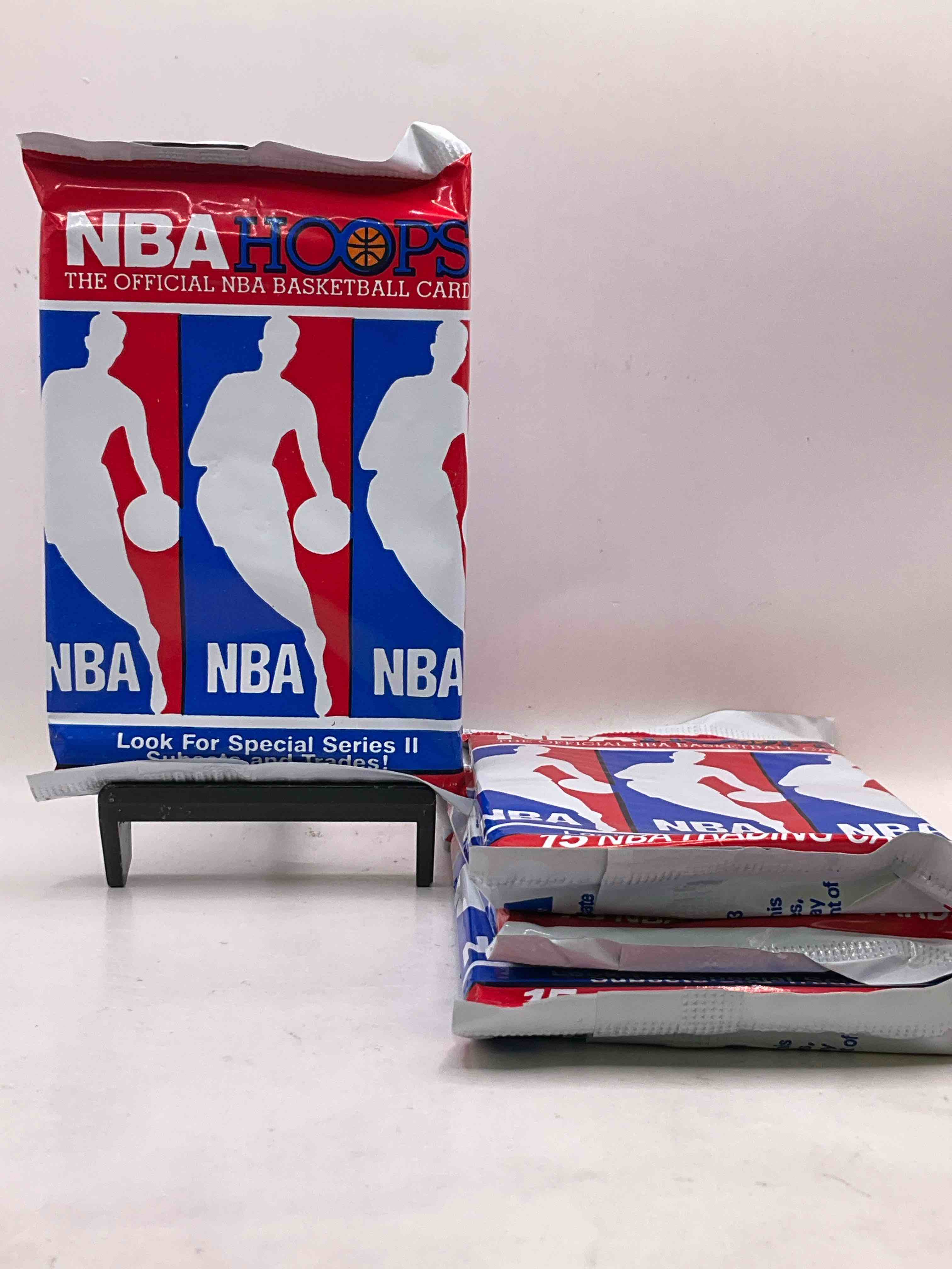 Michael Jordan?! Wow, Vintage 1990/91 NBA Hoops RARE Red Series Two Sealed Sports Card & Collectible Pack, Direct From Original Factory Sealed Retail Case! Series 2 Extremely Hard To Find & Includes Sought After Subsets! Look For Many Valuable Cards Such As Michael Jordan #65 (PSA 10 Value $225) & So Much More!
