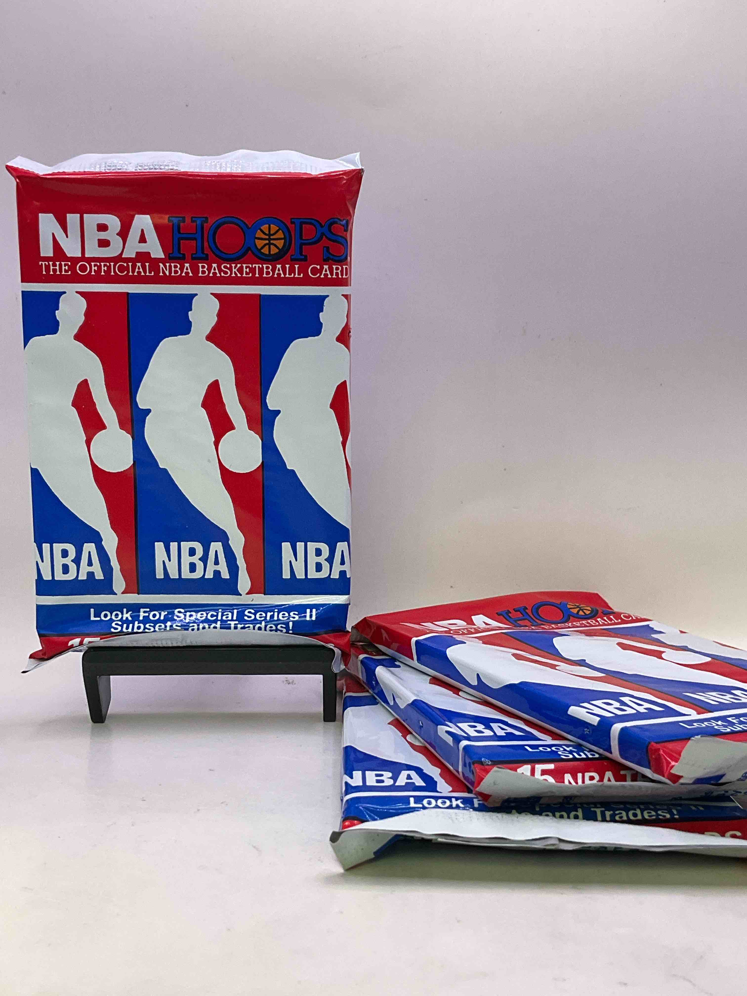 Michael Jordan?! Wow, Vintage 1990/91 NBA Hoops RARE Red Series Two Sealed Sports Card & Collectible Pack, Direct From Original Factory Sealed Retail Case! Series 2 Extremely Hard To Find & Includes Sought After Subsets! Look For Many Valuable Cards Such As Michael Jordan #65 (PSA 10 Value $225) & So Much More!