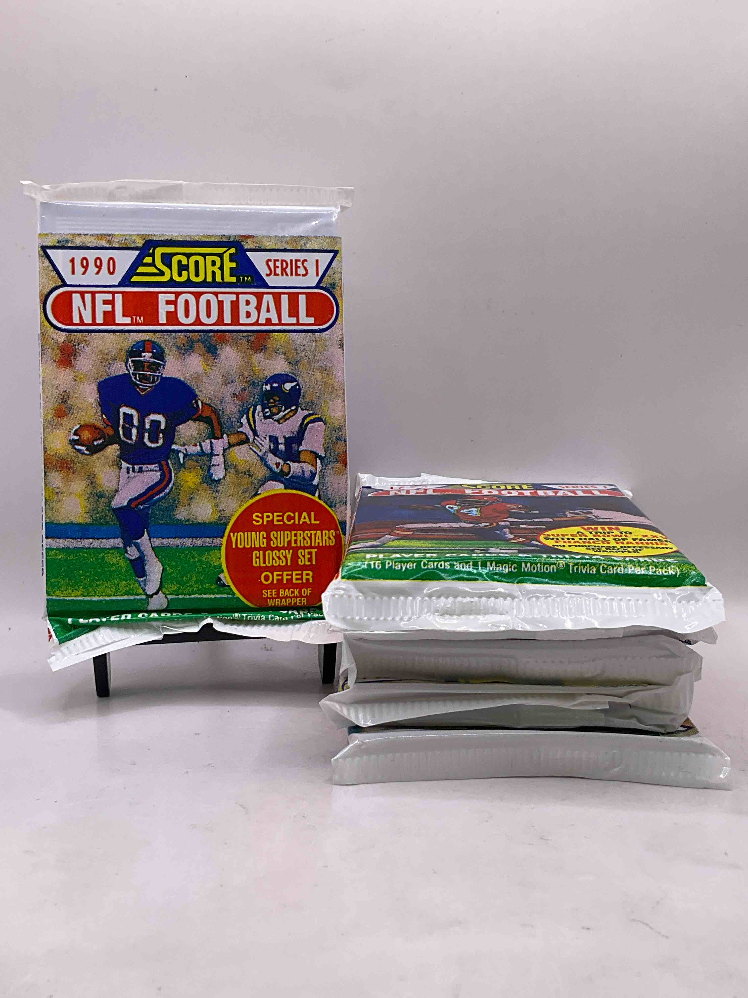 Emmitt Smith Rookie!? In Perfect Condition Worth Hundreds! 1990 Score Football Unopened Collectible Sports Card Packs! Direct From Original Box! Look For Valuable Emmitt Smith Rookie Cards! Let The Search Begin!