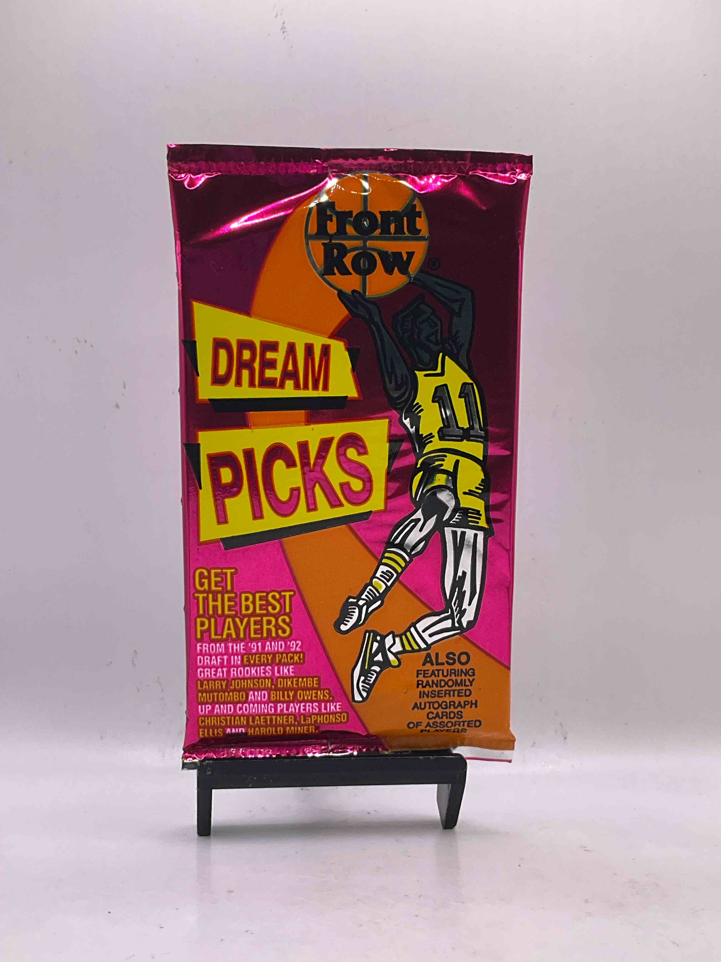 1991 Throwback Rarity! Here's Something You've Probably NEVER Seen! 1991 Front Row College Basketball / NBA Unopened Sealed Packs, Direct From Sealed Original Retail Case! Includes Randomly Inserted Rare Autograph Cards! Front Row Was The "Original" College Jersey Card Packs Back In The Day & Has Long Been Defunct. These Cards Are Becoming Serious Collector Items Due To Their Scarcity. These Things Are Serious Retro! Own Some Great Sports Card History & Something You'l Rarely See Again!