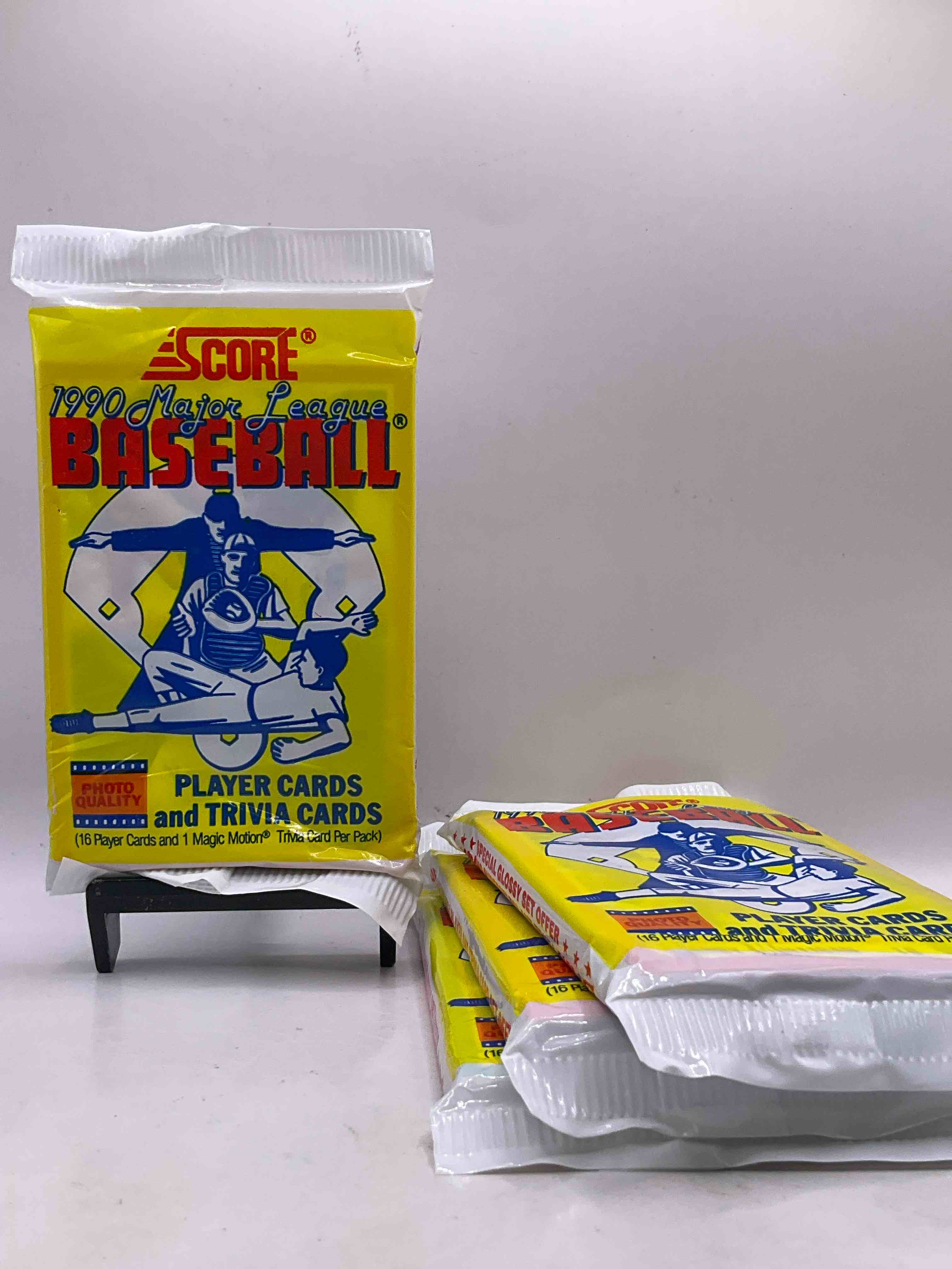 Bo Knows!? Deion Sanders Rookie!? 1990 Score Baseball Packs! Unopened Straight From Box! These Packs Are Loaded With Awesome Cards! Some Cards To Search For Are Bo Jackson, Nolan Ryan, Frank Thomas Rookie & Deion Sanders Rookie! Wow!