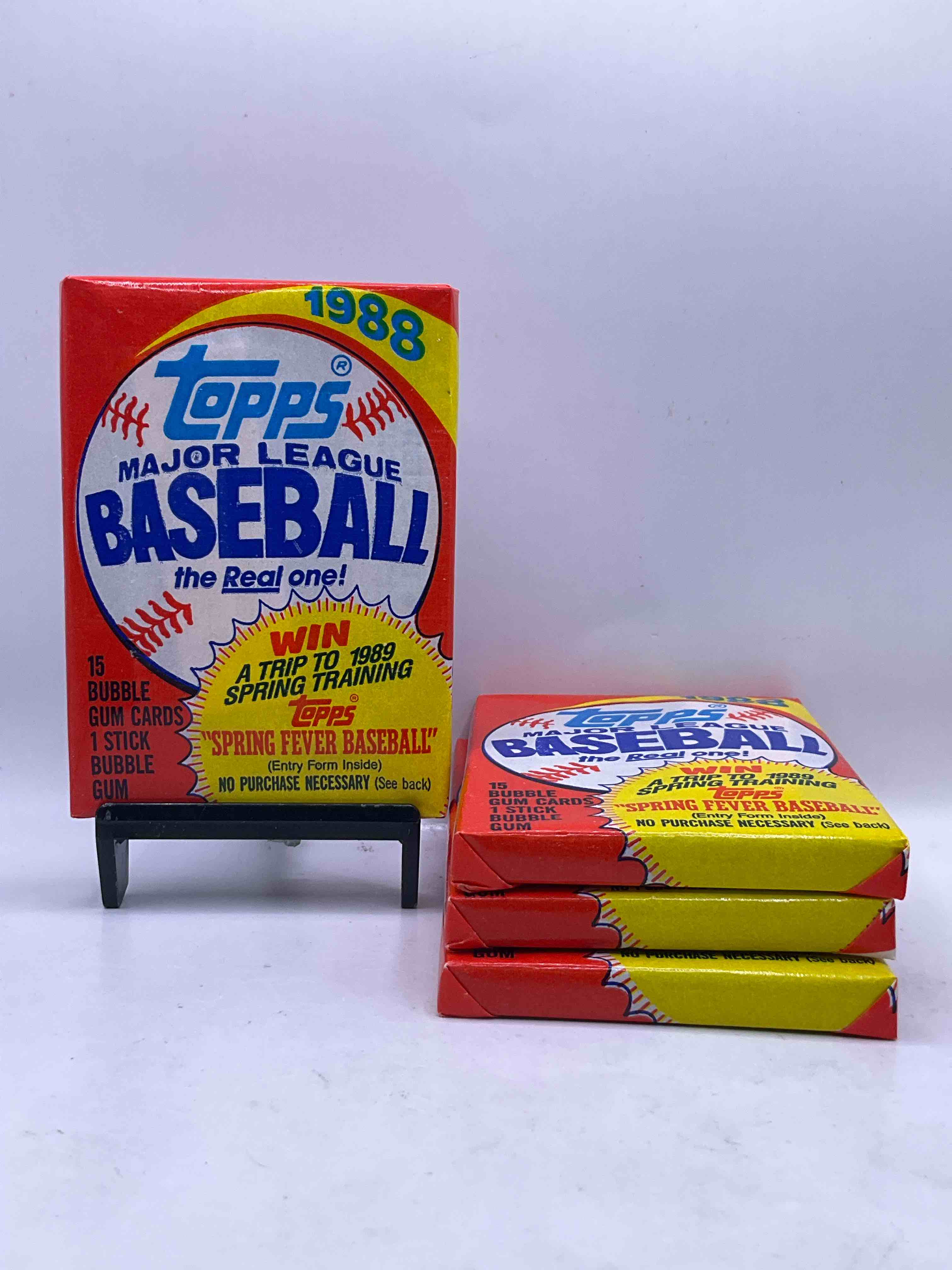 80’s Baseball Fan’s Rejoice! 1988 Topps Baseball Unopened Wax Packs Full Of Collectible Trading Cards! Search For Valuable Don Mattingly “World Of Baseball” & Nolan Ryan Cards Worth Hundreds In Perfect Condition! 