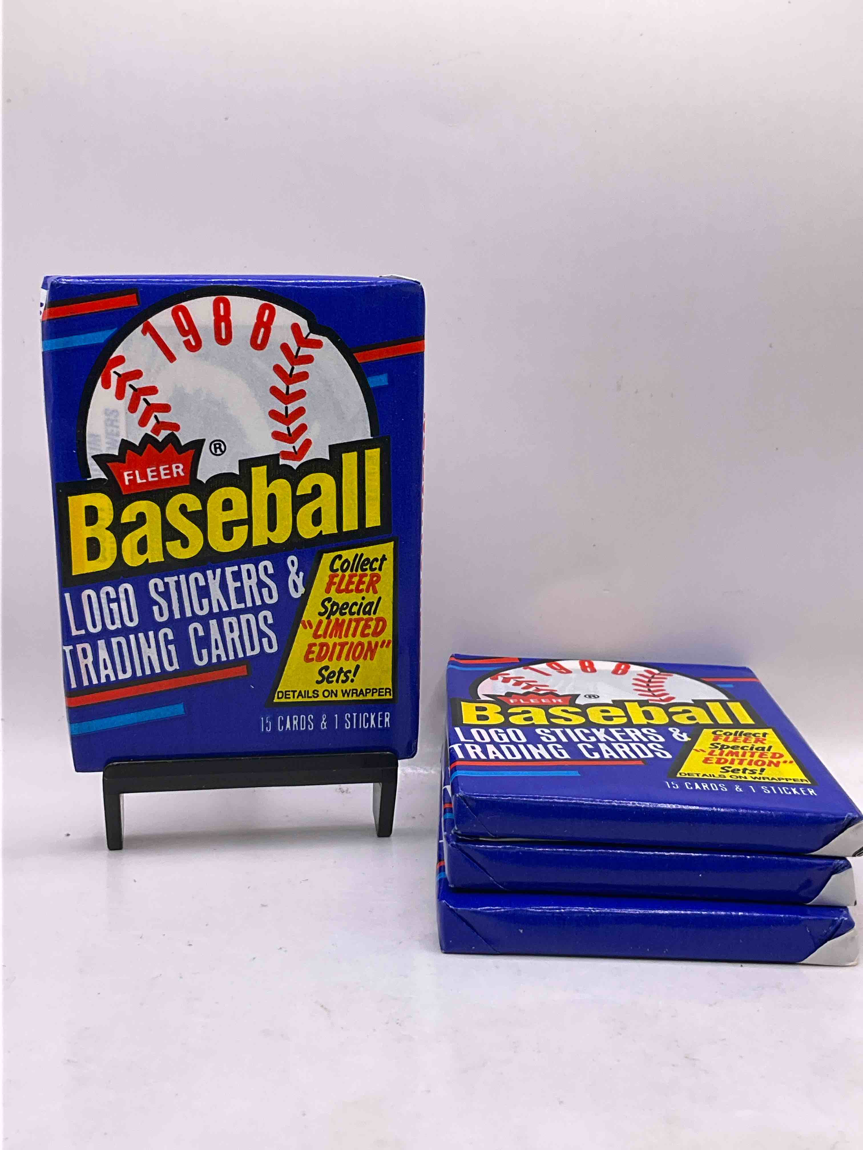80’s Vintage! 1988 Fleer Baseball Unopened  Packs! Direct From Original Box! Search For Valuable Don Mattingly & Nolan Ryan Cards!