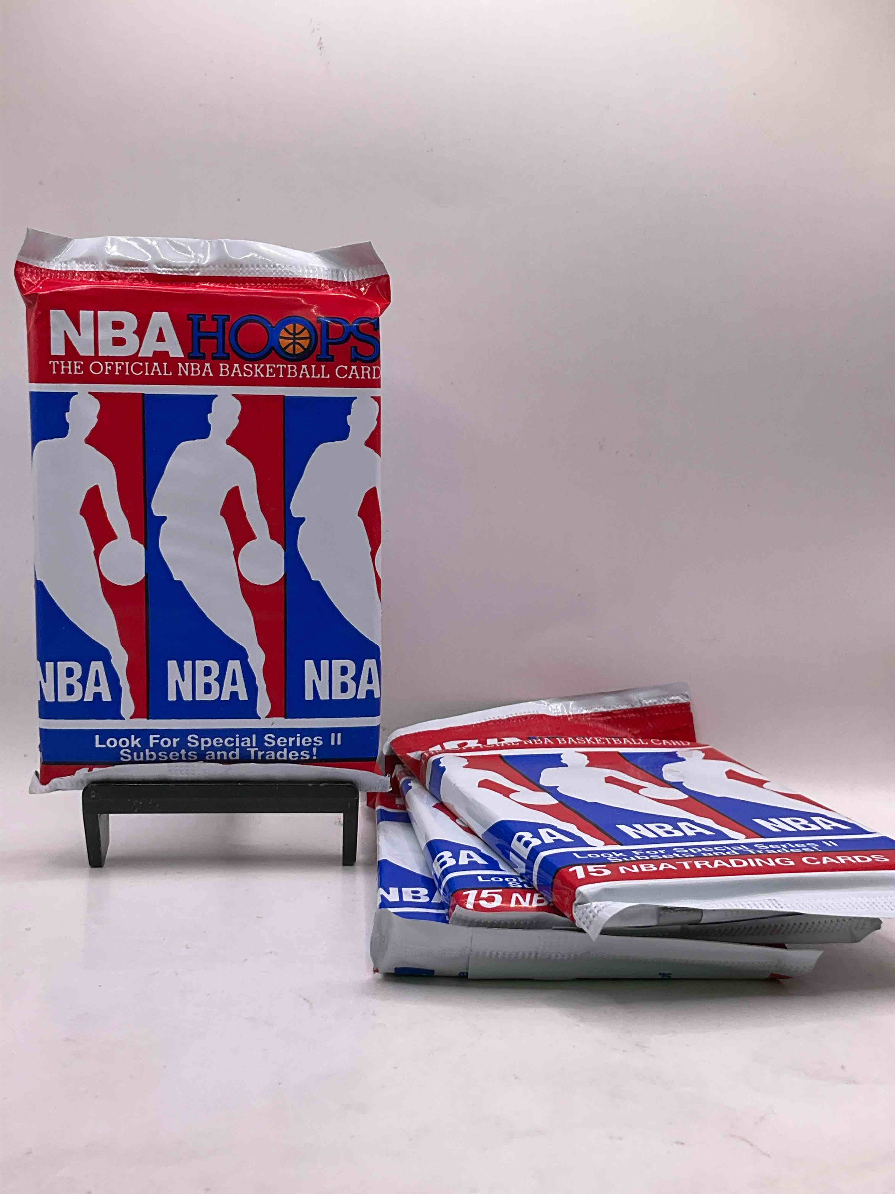 Michael Jordan?! Wow, Vintage 1990/91 NBA Hoops RARE Red Series Two Sealed Sports Card & Collectible Pack, Direct From Original Factory Sealed Retail Case! Series 2 Extremely Hard To Find & Includes Sought After Subsets! Look For Many Valuable Cards Such As Michael Jordan #65 (PSA 10 Value $225) & So Much More!
