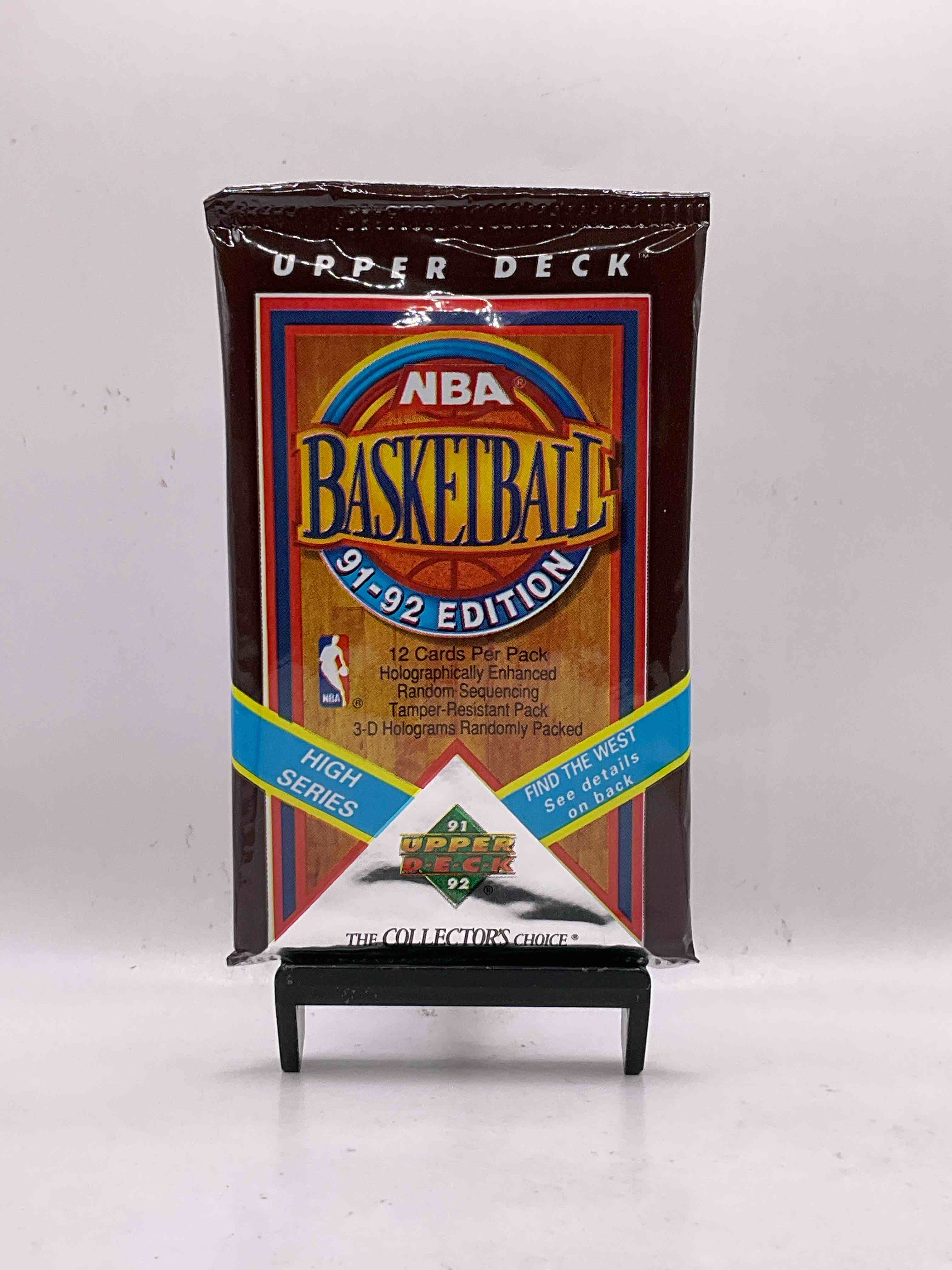 Wow, Find The West! 1991/92 HIGH SERIES Upper Deck NBA Basketball Sealed Pack, Direct From Original Sealed Retail Case! Potential To Find A Jerry West Signature Card Only In This High Series... Super Rare! Also Search For Valuable Michael Jordans & Too Many Great Cards To List! An Awesome Investment In Sports Card Memorabilia! You May Never See These Again, Super Rare!