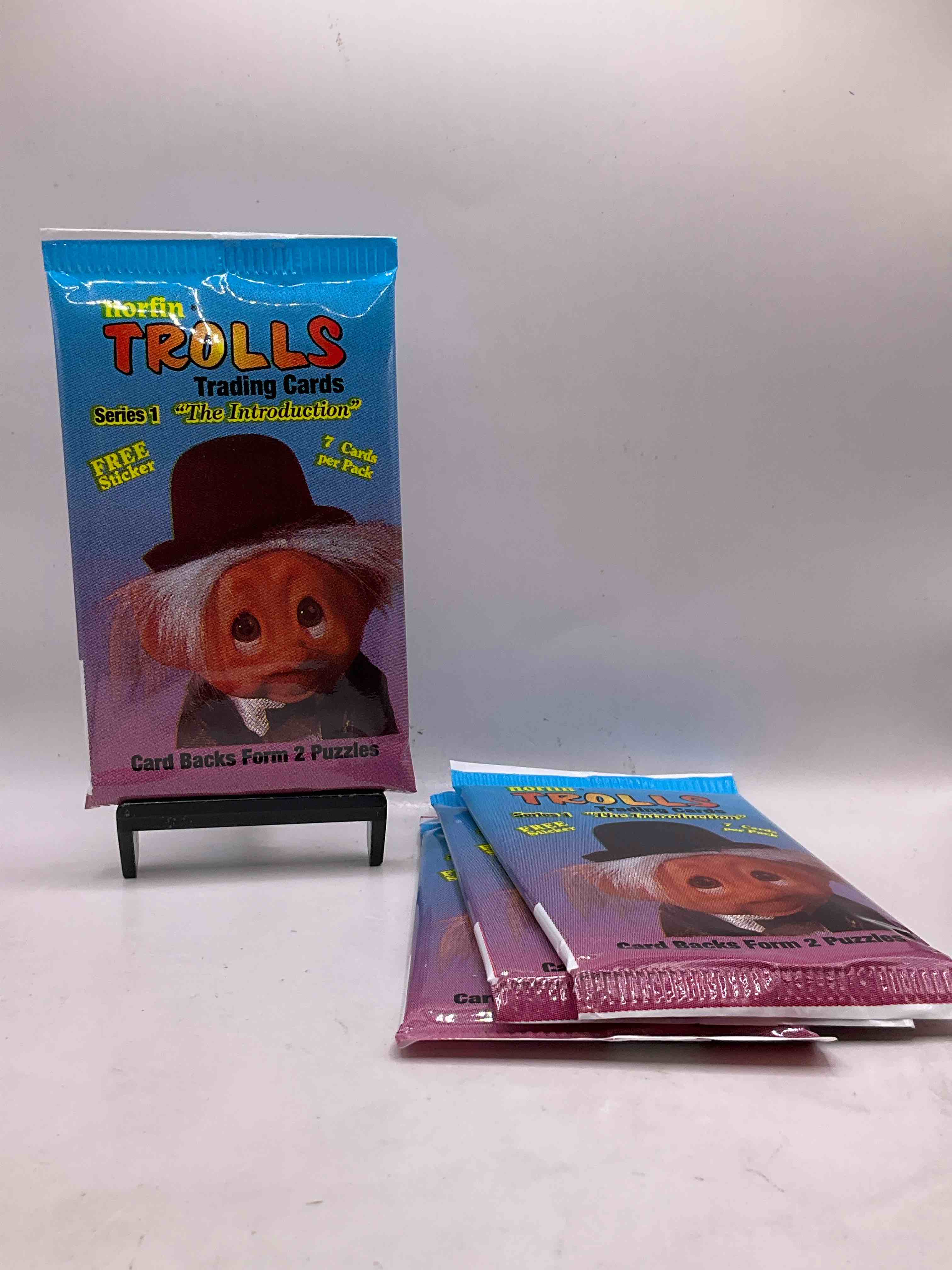 1992 Troll Trading Cards, Rare! Up For Auction Are Sealed Wax Packs, Direct From Original Retail Case, Of 1992 Norfin TROLLS Trading Cards, Series One! Each Pack Comes With Seven Cards & A Sticker. Something Rare You May Never See Again!