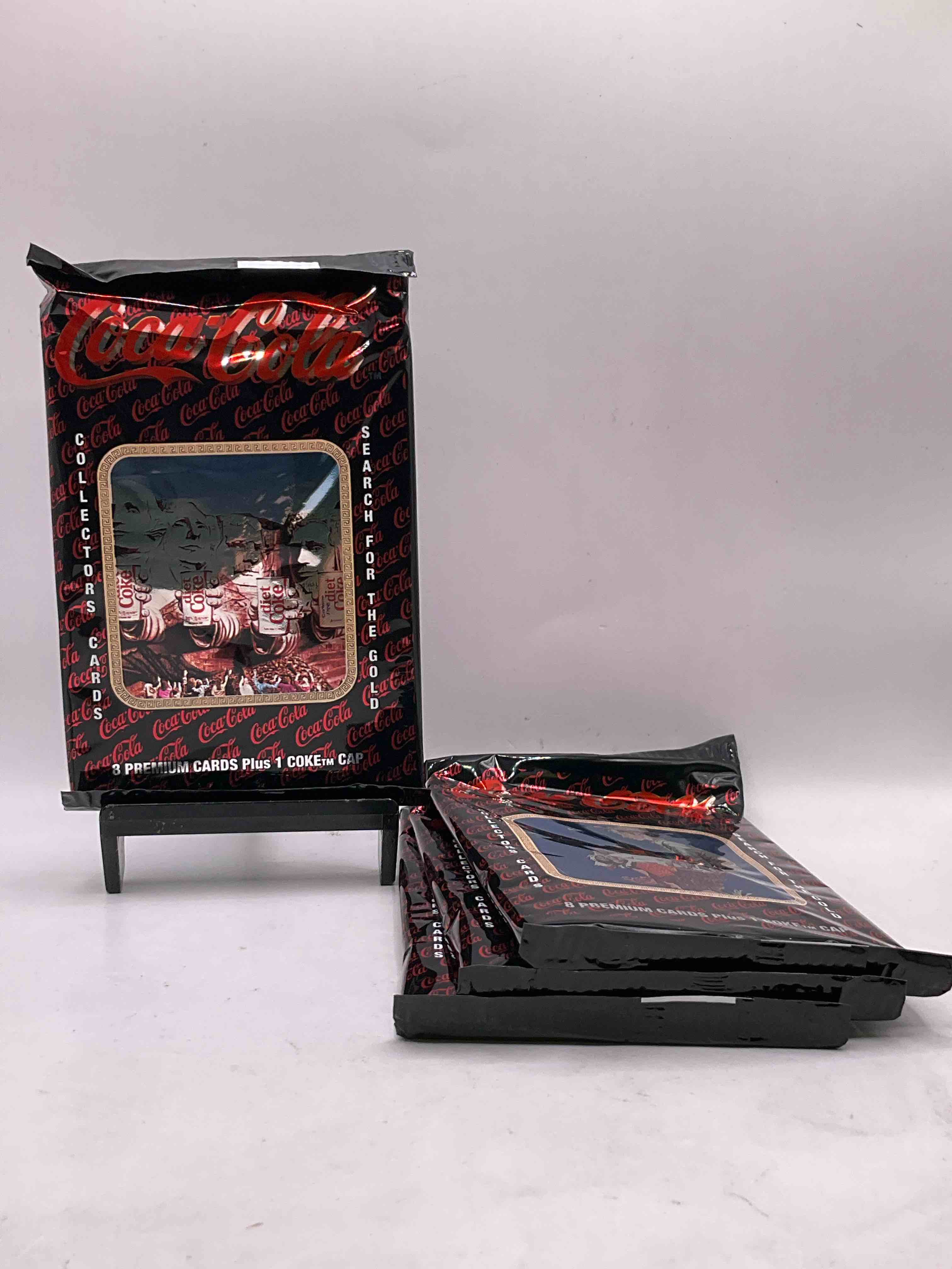 Coca Cola Collectors Rejoice! 1994 SERIES ONE Coke Collector Card Sealed Wax Packs, Direct From Original Retail Case! These Cards Are Super Rare & A Must For Coke Collectors! Search For Randomly Inserted Gold Cards, These Packs Are Nearly Impossible To Find!