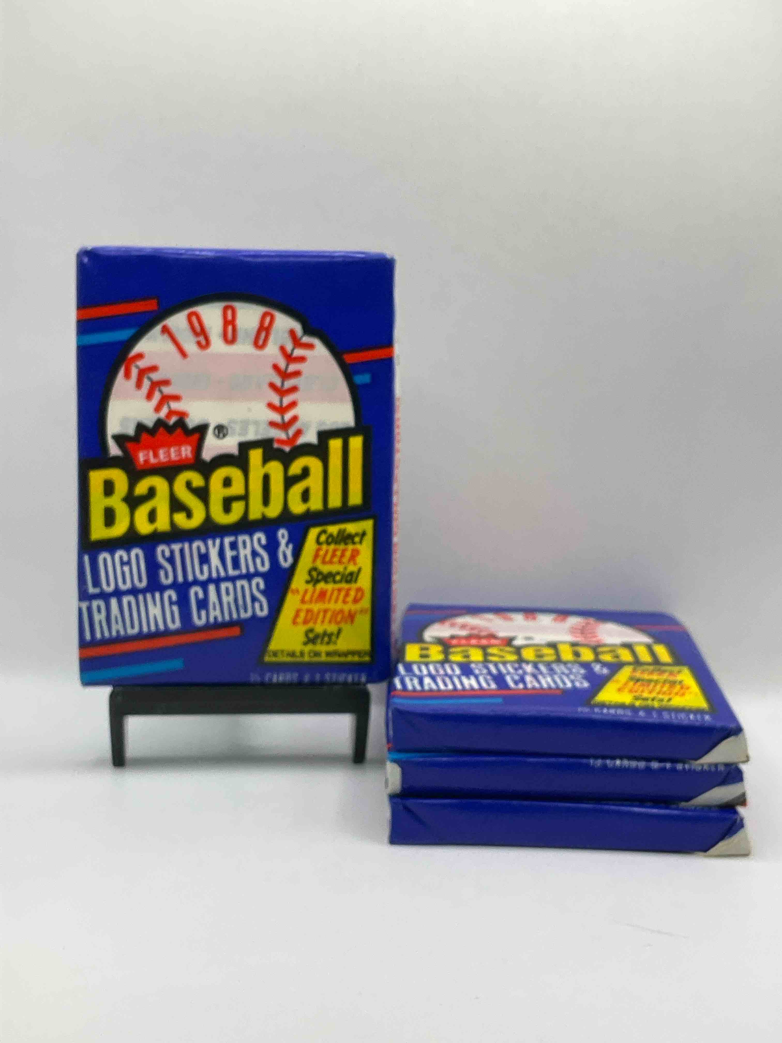 80’s Vintage! 1988 Fleer Baseball Unopened  Packs! Direct From Original Box! Search For Valuable Don Mattingly & Nolan Ryan Cards!