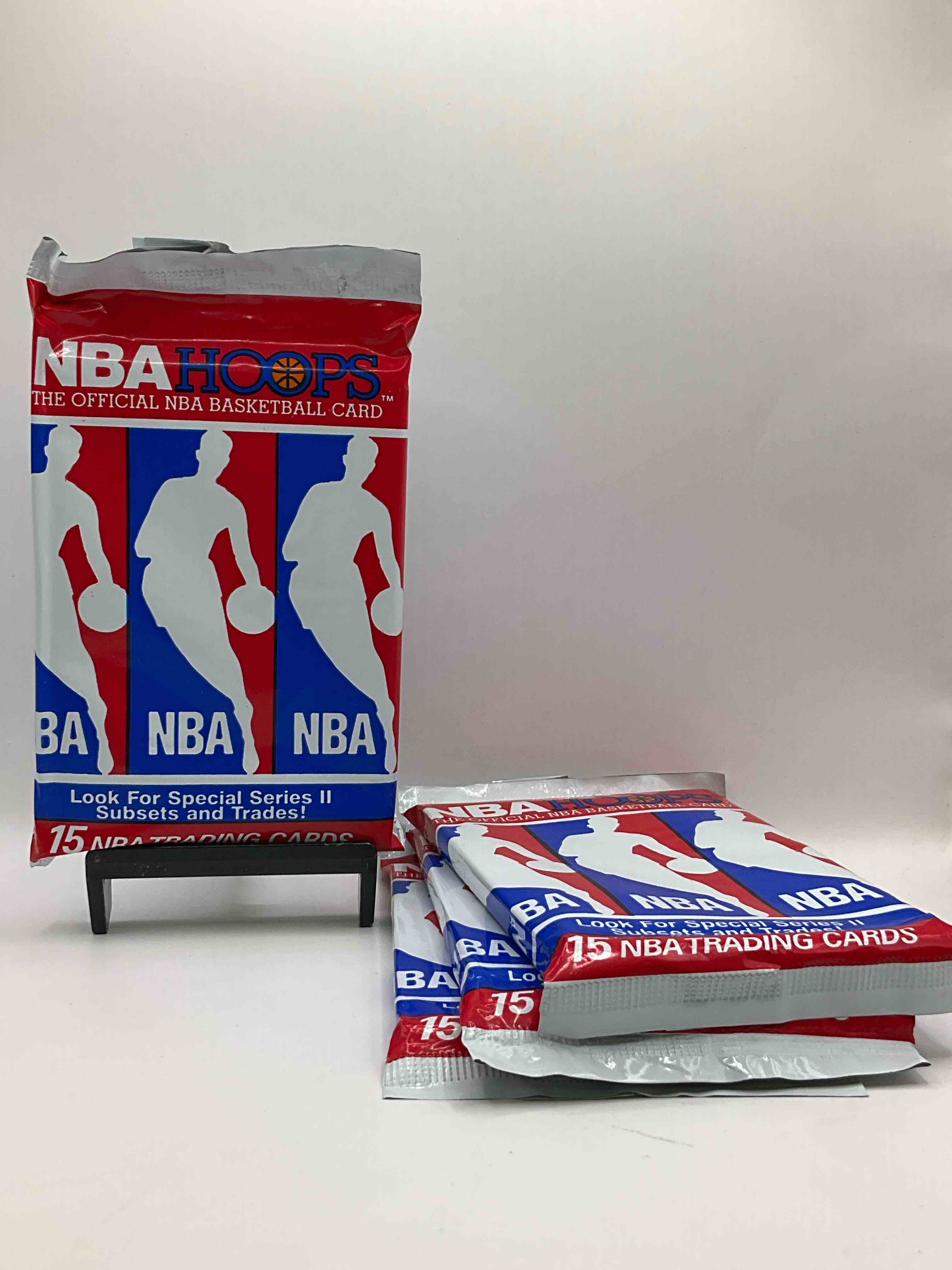 Michael Jordan?! Wow, Vintage 1990/91 NBA Hoops RARE Red Series Two Sealed Sports Card & Collectible Pack, Direct From Original Factory Sealed Retail Case! Series 2 Extremely Hard To Find & Includes Sought After Subsets! Look For Many Valuable Cards Such As Michael Jordan #65 (PSA 10 Value $225) & So Much More!