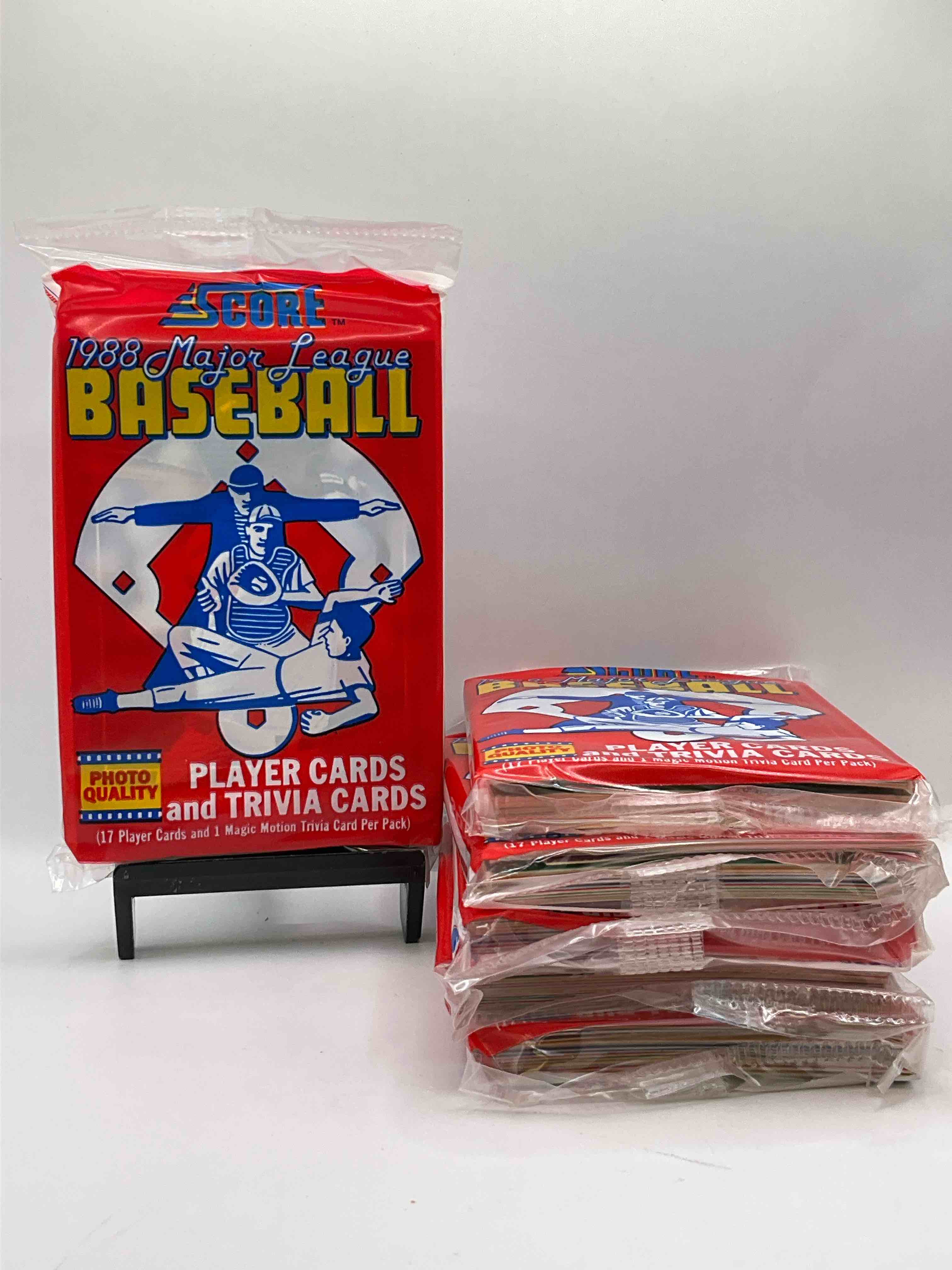 1989 Score Baseball Sealed Sports Collectible Card Pack, Direct From Original Retail Case! Search For Valuable Don Mattingly #1 & So Many Cool Nostalgic 80's Players!