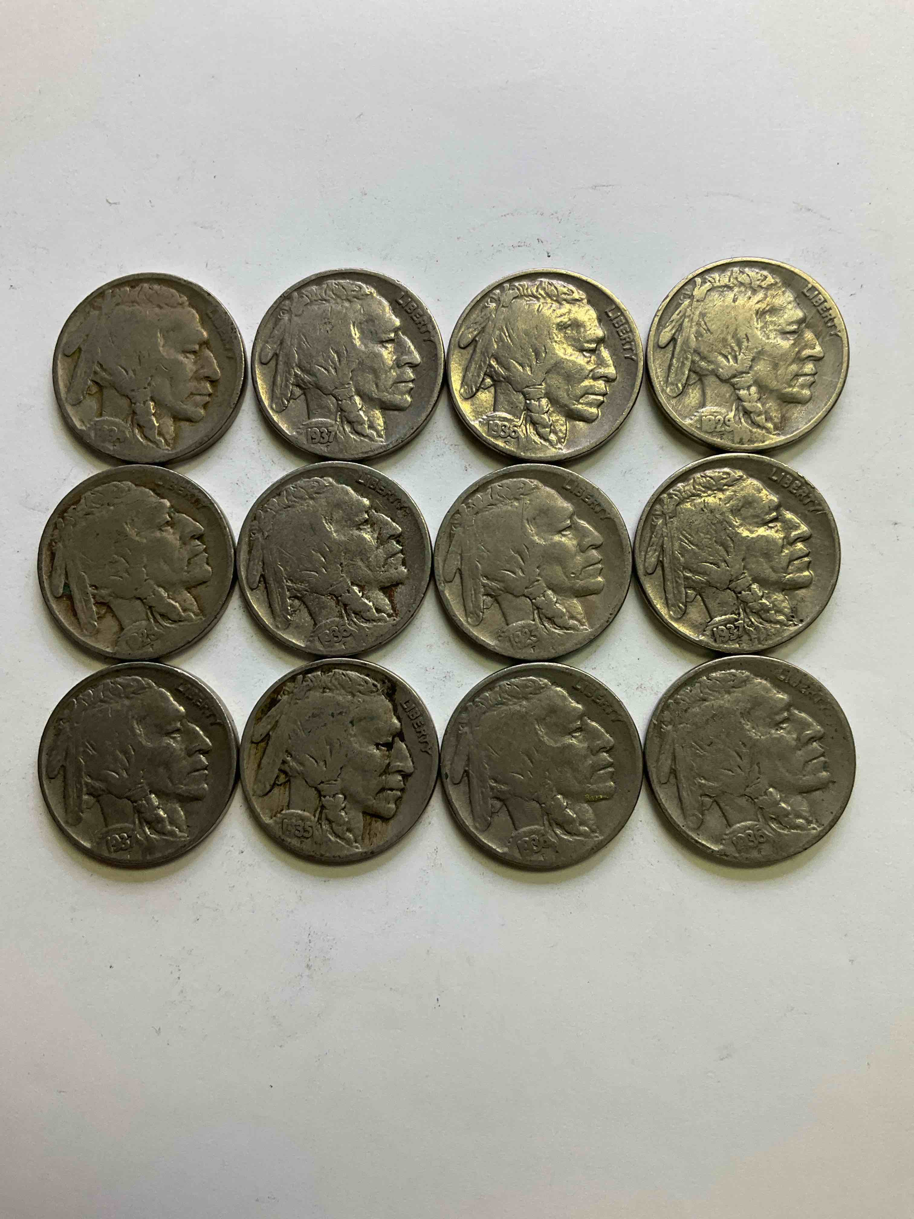 Historic Buffalo Nickels! Indian Head Buffalo Nickels Were Minted From 1913 To 1938 & Have Become A Favorite For Coin Collectors Around The World! Own Pieces Of American History With These Cool Indian Head Buffalo Nickels In Circulated Condition, Most With Visible Dates Which Is Very Rare For Buffalo Nickels!