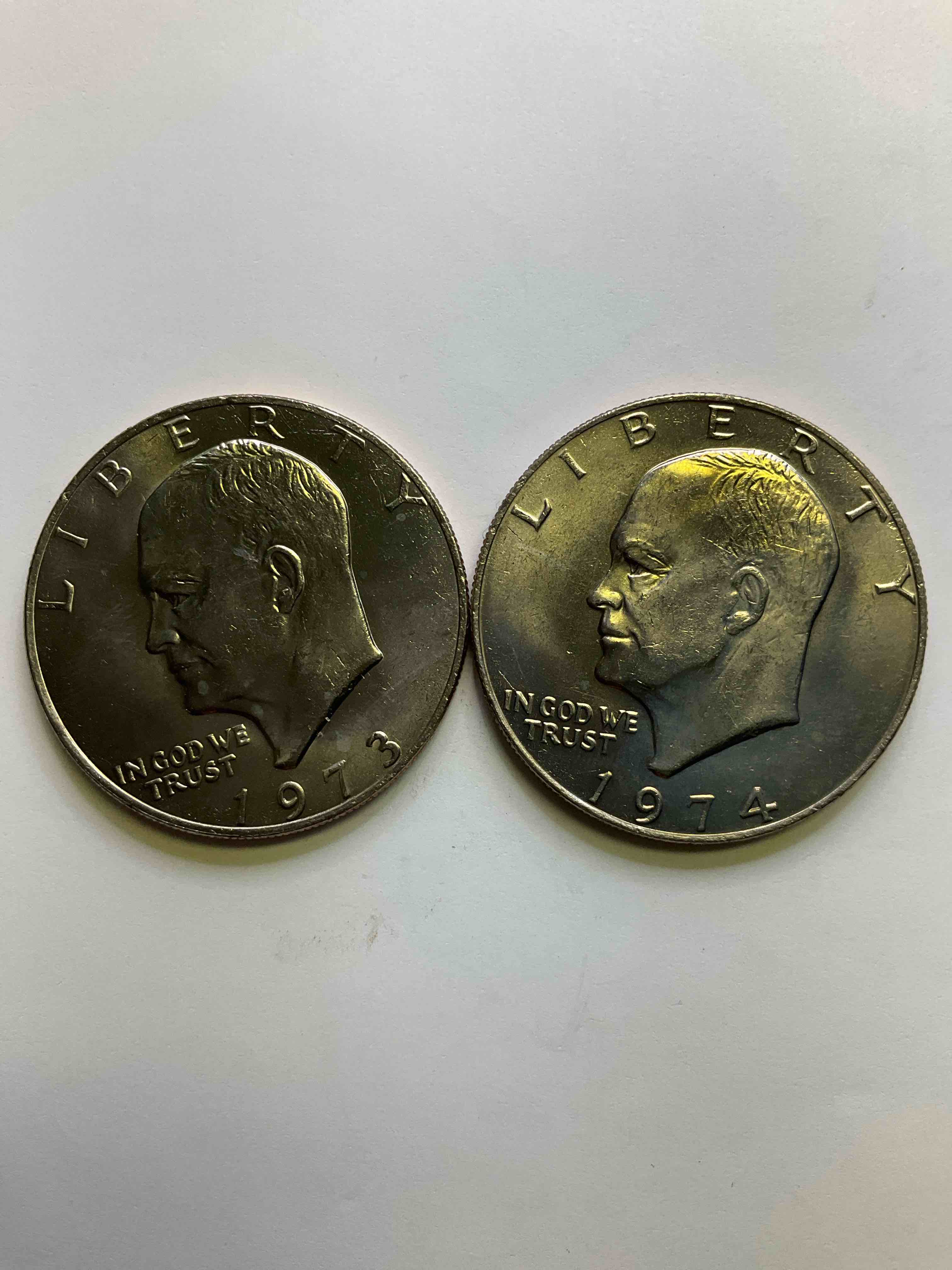 Ike Dollars! 1973 & 1974 Eisenhower Dollars… Uncirculated! These Rare Coins Are Coveted By Collectors & Perfect Coins For Any Collection!