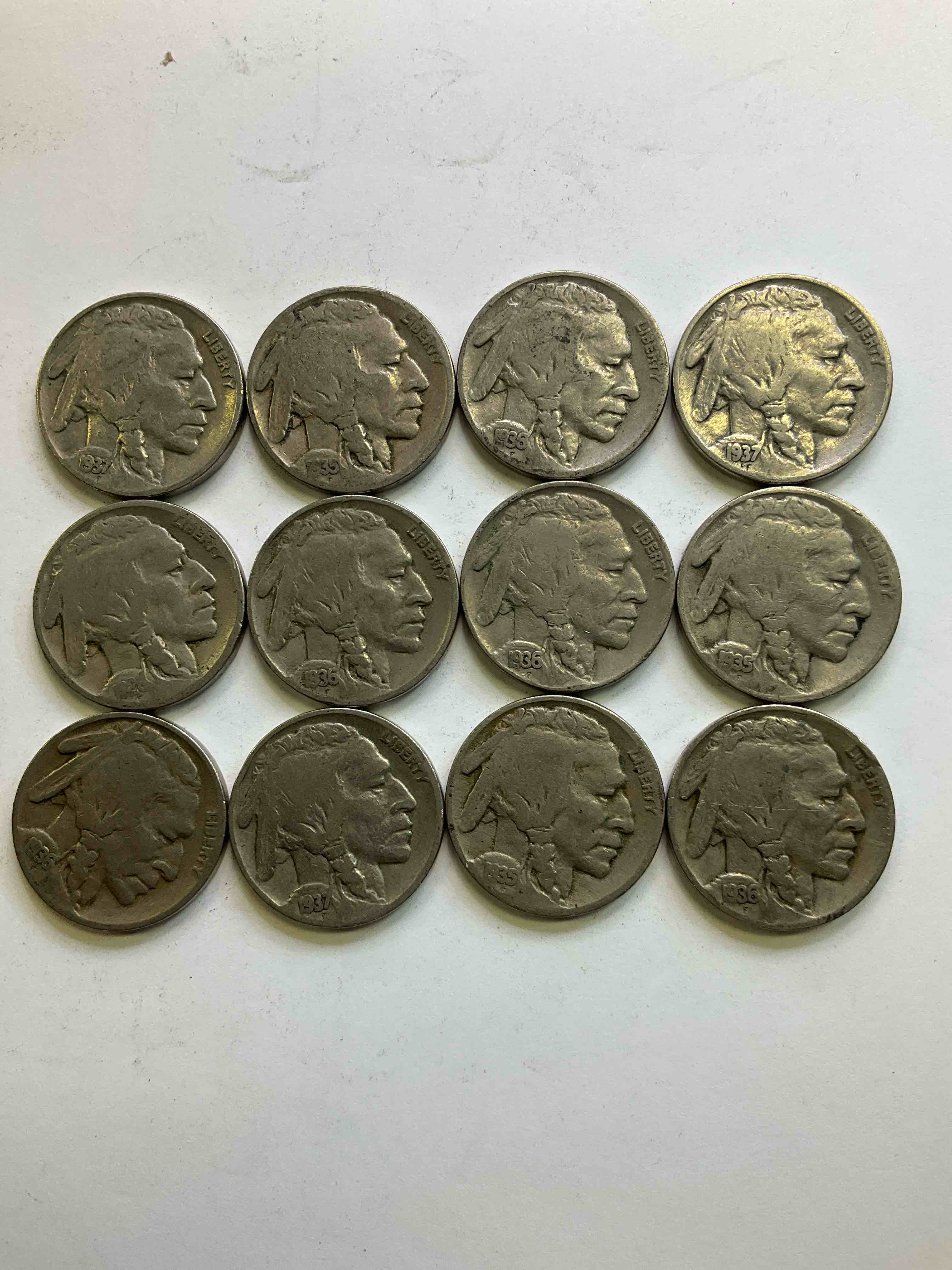 Historic Buffalo Nickels! Indian Head Buffalo Nickels Were Minted From 1913 To 1938 & Have Become A Favorite For Coin Collectors Around The World! Own Pieces Of American History With These Cool Indian Head Buffalo Nickels In Circulated Condition, Most With Visible Dates Which Is Very Rare For Buffalo Nickels!