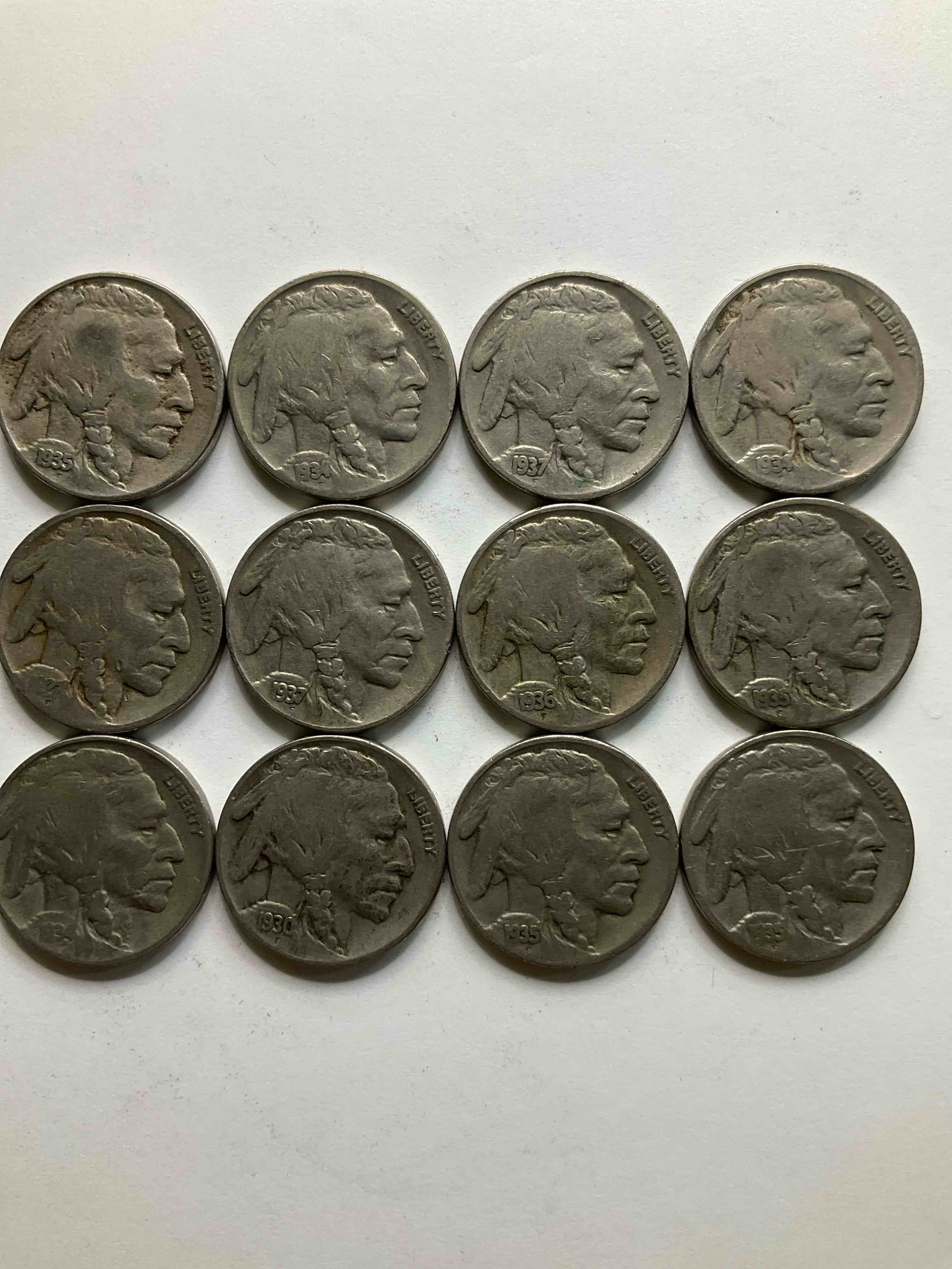 Historic Buffalo Nickels! Indian Head Buffalo Nickels Were Minted From 1913 To 1938 & Have Become A Favorite For Coin Collectors Around The World! Own Pieces Of American History With These Cool Indian Head Buffalo Nickels In Circulated Condition, Most With Visible Dates Which Is Very Rare For Buffalo Nickels!