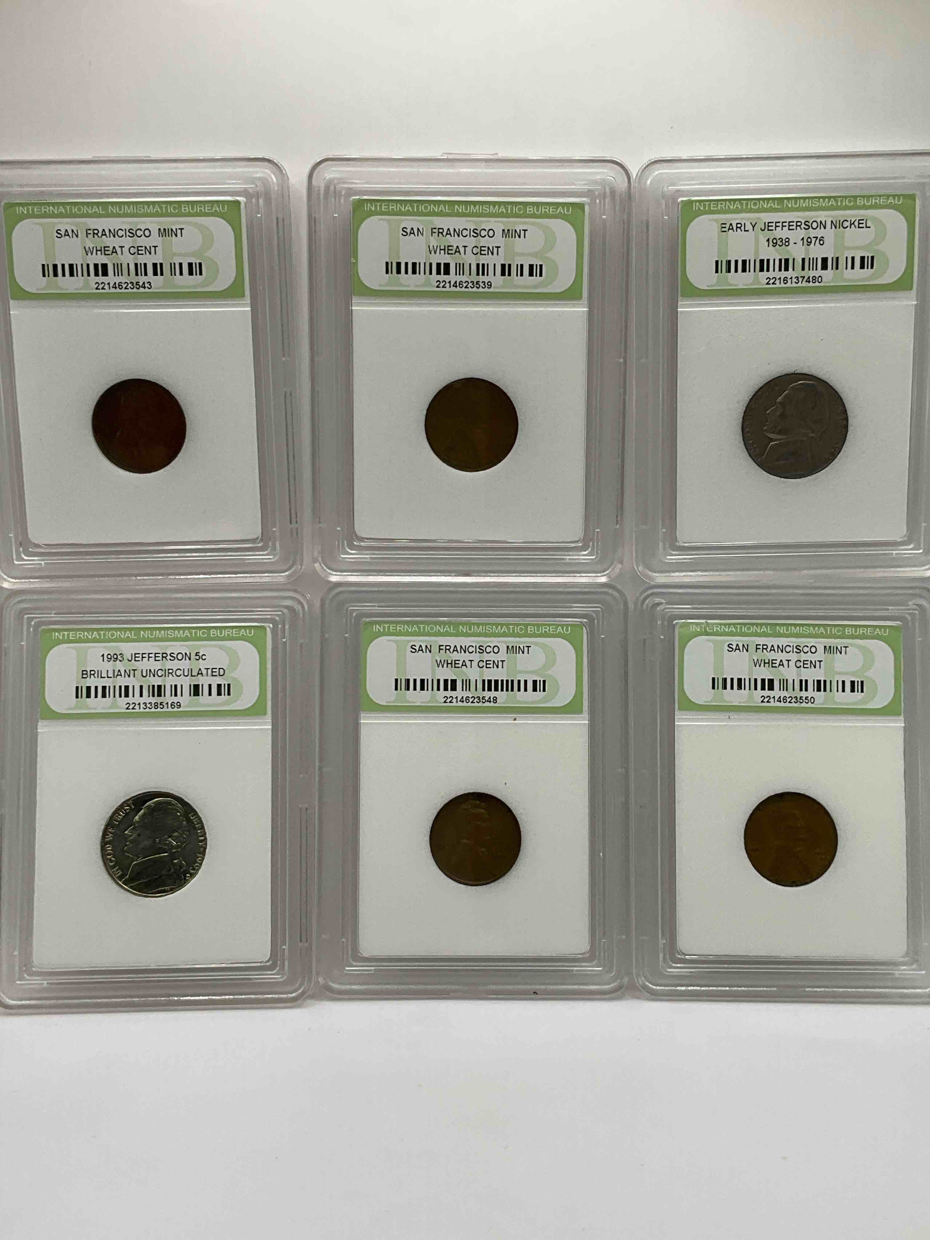 Collector's Dream! Six Different Rare, Slabbed U.S. Collector Coins In Certified/Catalogued Protective Slab Cases! A Great Way to Build An Incredible Collection Of Protected, Rare U.S. Coins! Great For The Coin Fan & Collector!