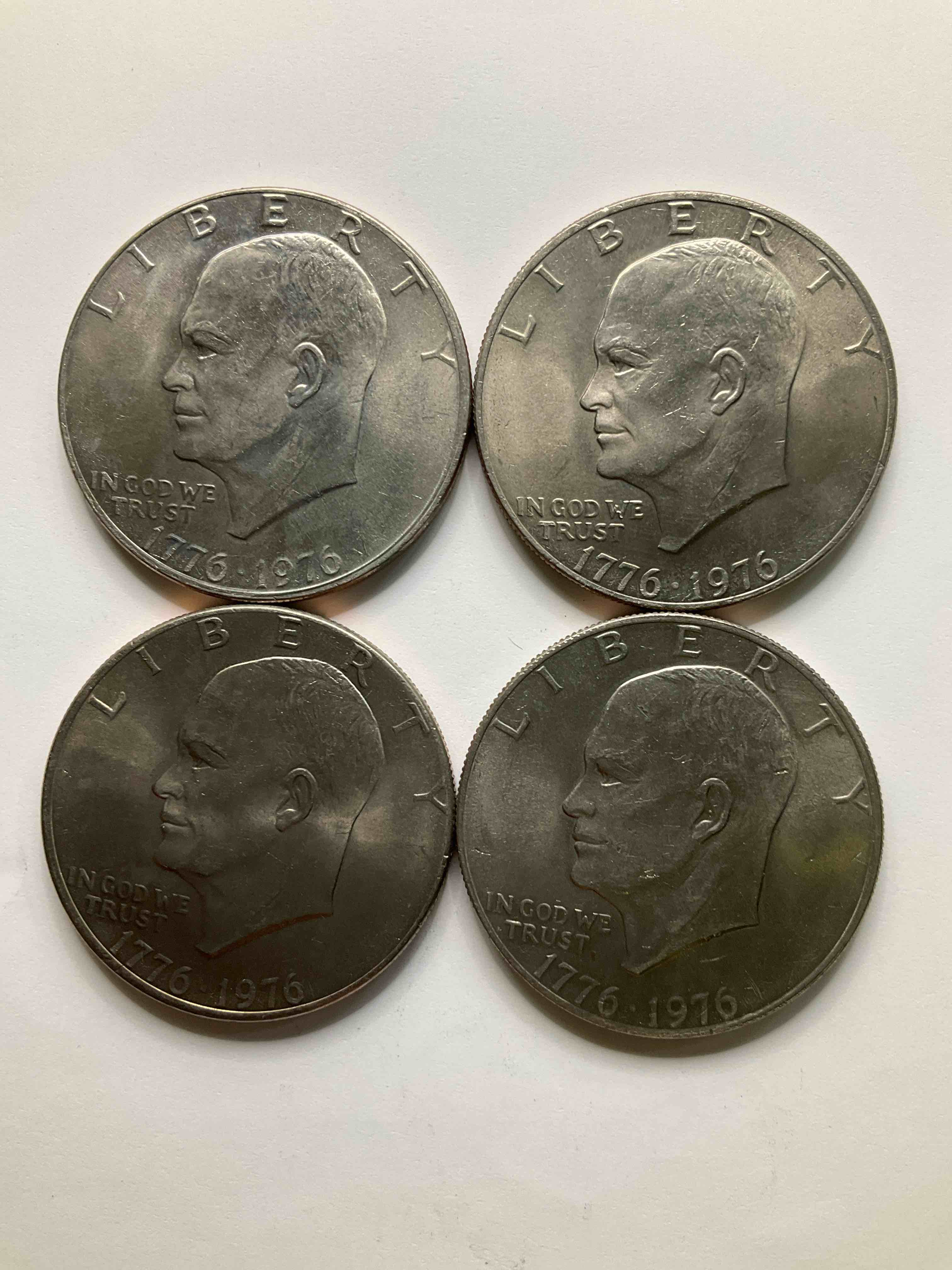 1976 Bicentennial Bliss! In 1976 The U.S. Mint Produced Coins Celebrating The 200 Year Anniversary Of America. Up For Auction Are Awesome Examples Of Eisenhower Dollar Coins Produced For This... The Infamous IKE Dollar & 200 Year Anniversary Edition! Highly Desirable For Collectors! Own Pieces Of History & Get Ready For America's 250 Year Anniversary Coming Soon!