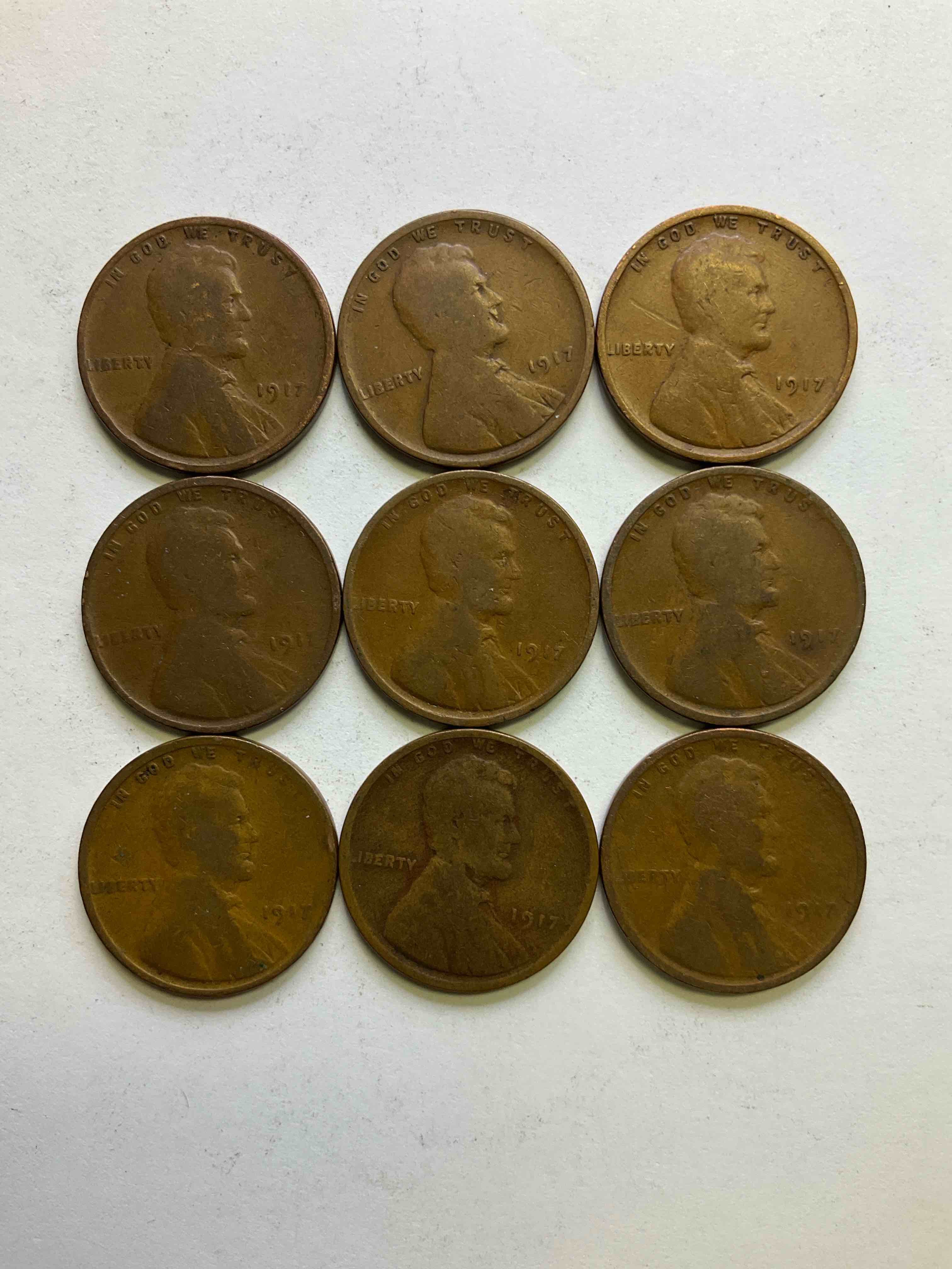 1917 World War One Pennies! 1917 Is A Year The World Would Never Forget, As It Was The Year World War One Ended. These Awesome 1917 Wheat Pennies Are True Pieces Of History And Very Hard To Find & Collect! Own Incredible Pieces Of Rare History!