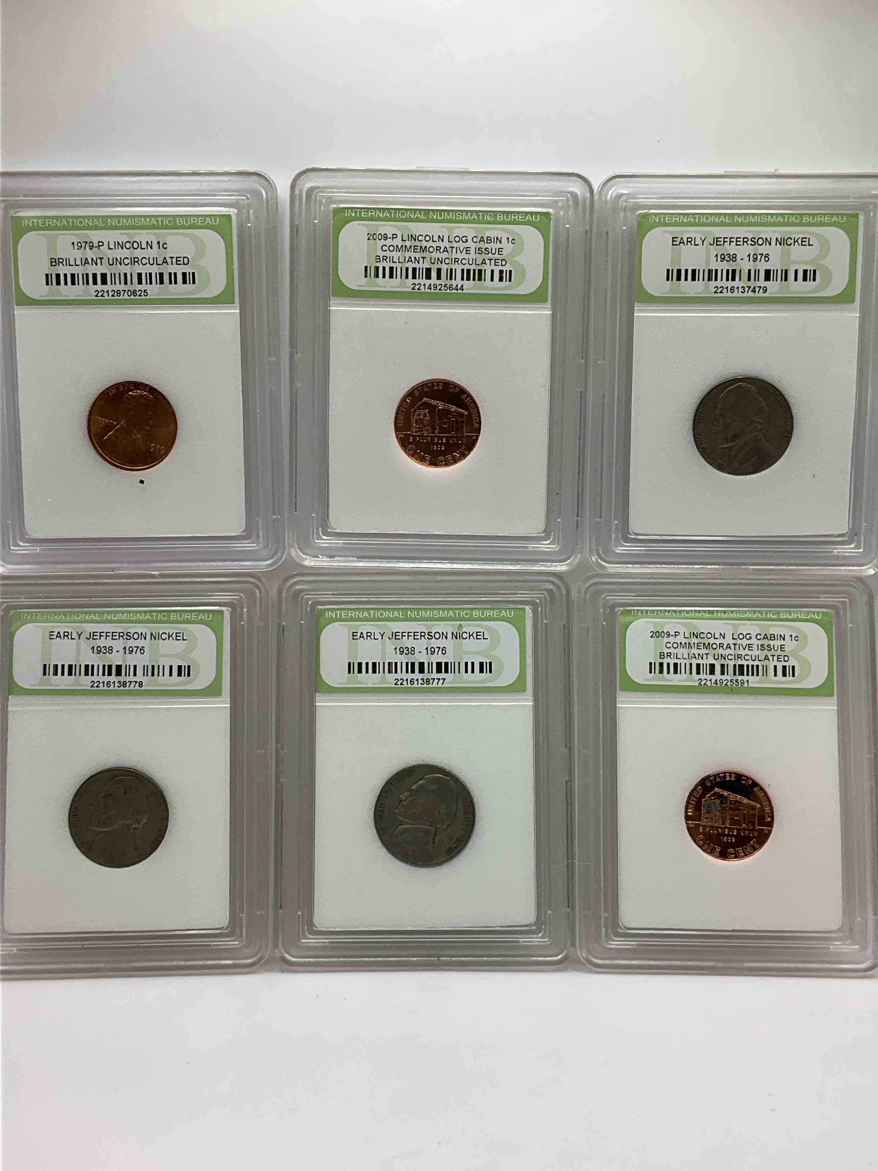 Collector's Dream! Six Different Rare, Slabbed U.S. Collector Coins In Certified/Catalogued Protective Slab Cases! A Great Way to Build An Incredible Collection Of Protected, Rare U.S. Coins! Great For The Coin Fan & Collector!