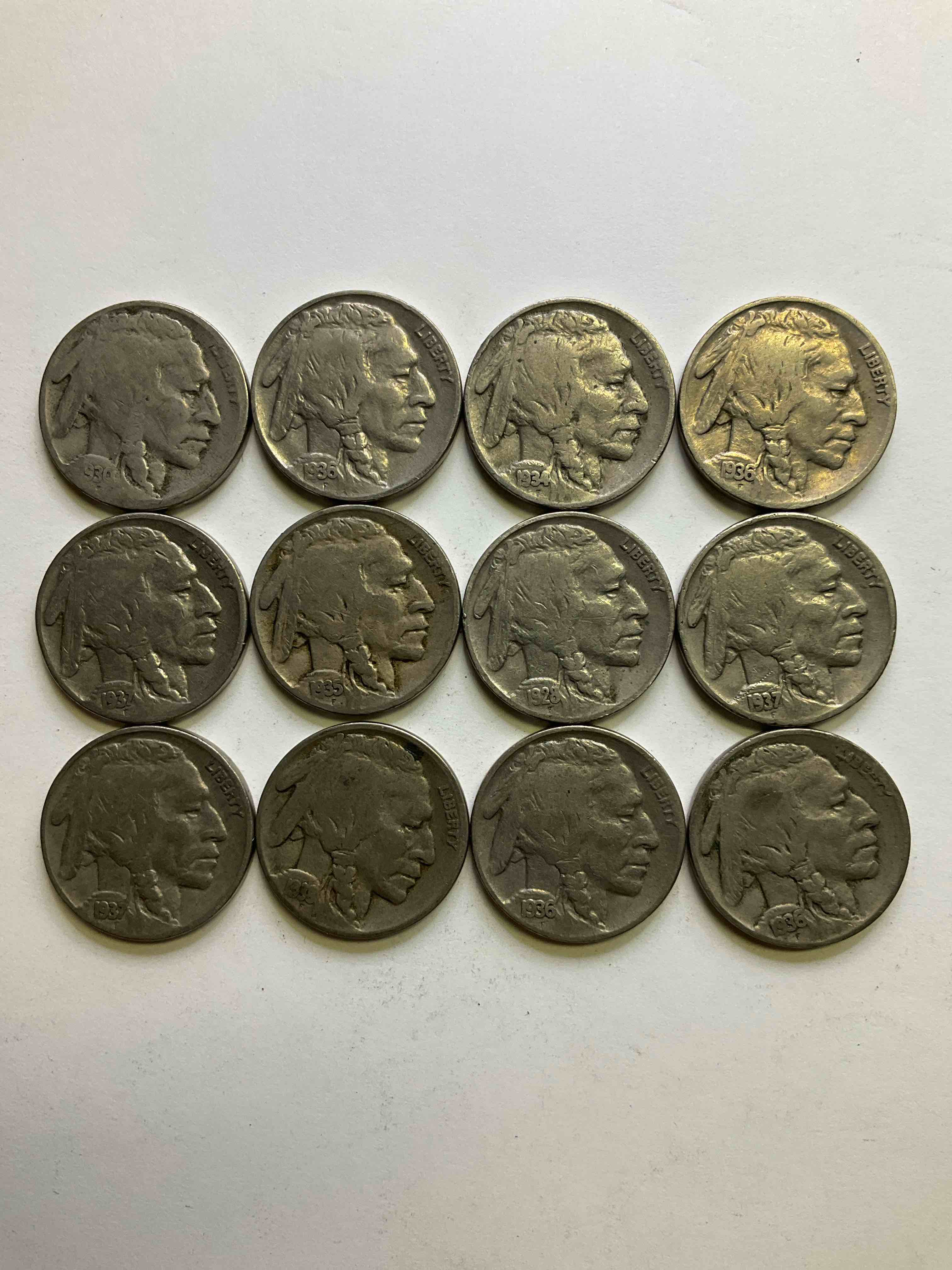 Historic Buffalo Nickels! Indian Head Buffalo Nickels Were Minted From 1913 To 1938 & Have Become A Favorite For Coin Collectors Around The World! Own Pieces Of American History With These Cool Indian Head Buffalo Nickels In Circulated Condition, Most With Visible Dates Which Is Very Rare For Buffalo Nickels!