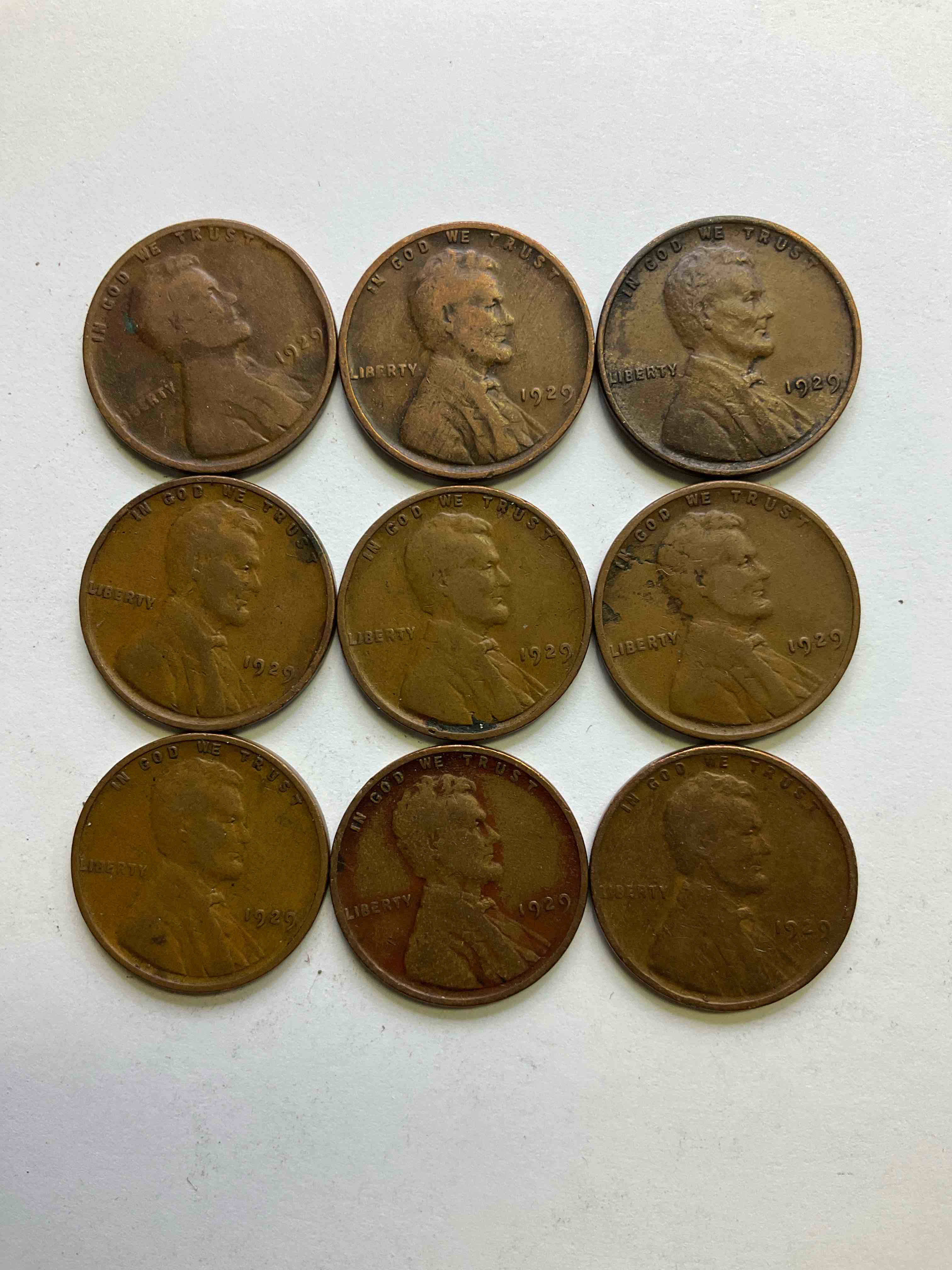 1929, The Year Of Infamy! Here Are RARE Pennies From 1929, The Year The Stock Market Crashed That Ended The Roaring Twenties & Entered America Into The Great Depression. These Gorgeous Pennies Are In Great, Circulated Condition For Their Age & Have Visible Dates. Own A Piece Of History From A Year That Will Live In Infamy!