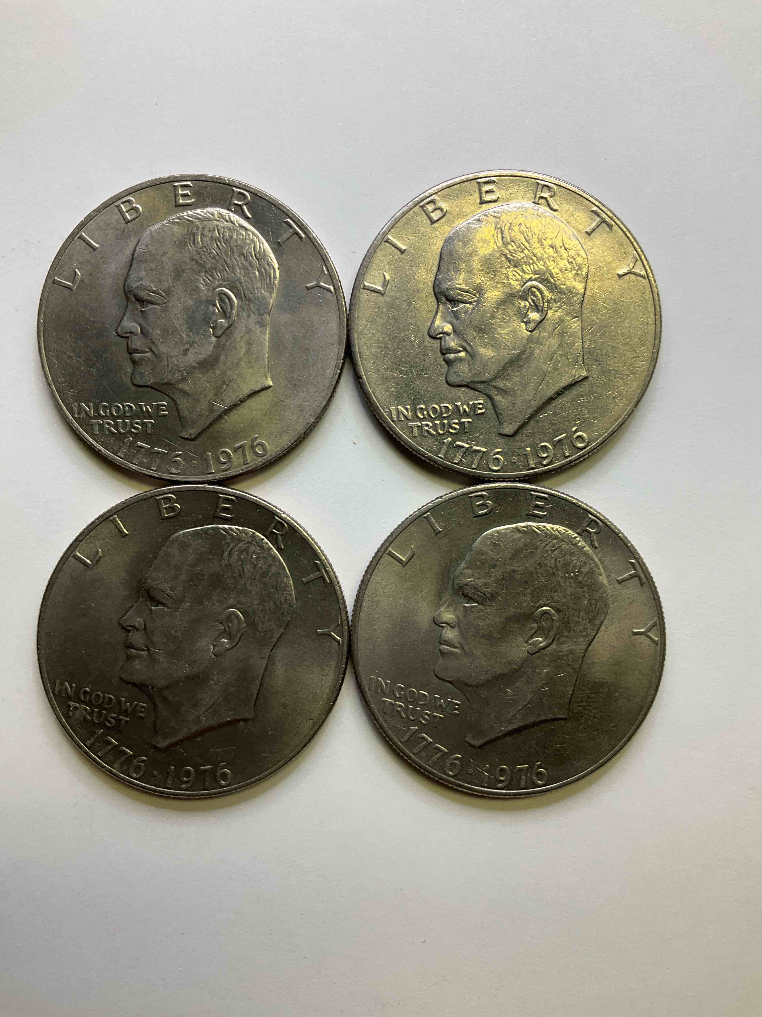 1976 Bicentennial Bliss! In 1976 The U.S. Mint Produced Coins Celebrating The 200 Year Anniversary Of America. Up For Auction Are Awesome Examples Of Eisenhower Dollar Coins Produced For This... The Infamous IKE Dollar & 200 Year Anniversary Edition! Highly Desirable For Collectors! Own Pieces Of History & Get Ready For America's 250 Year Anniversary Coming Soon!